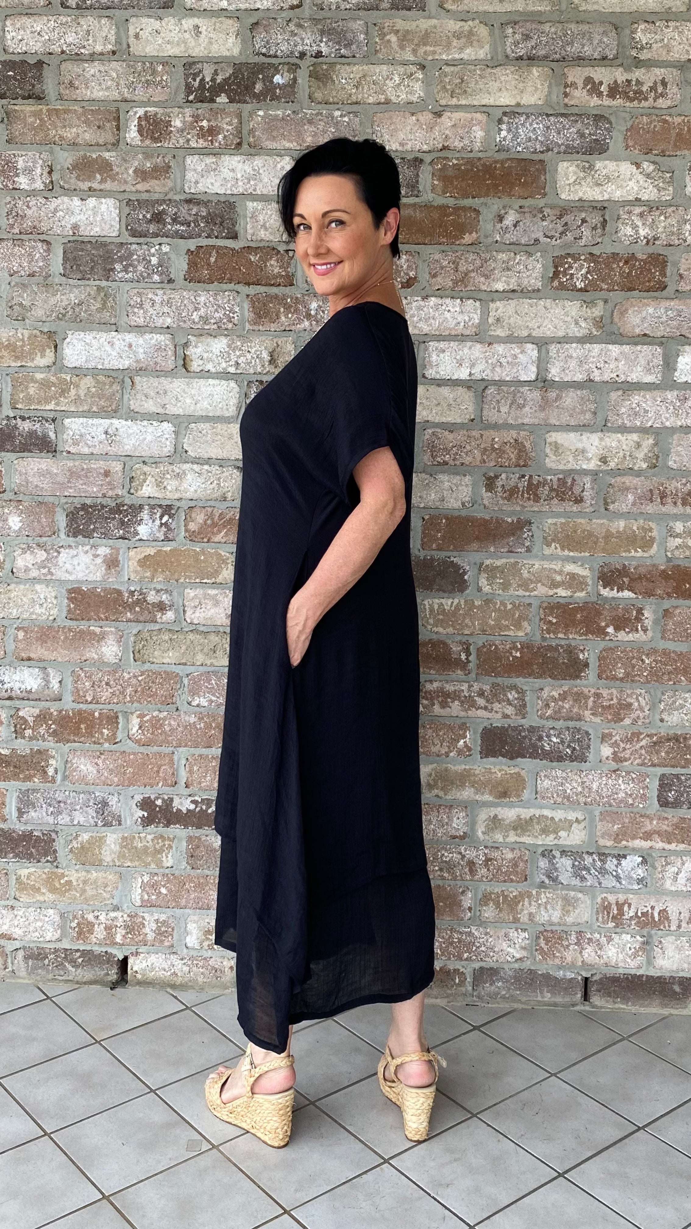 Brigitte Dress in Black