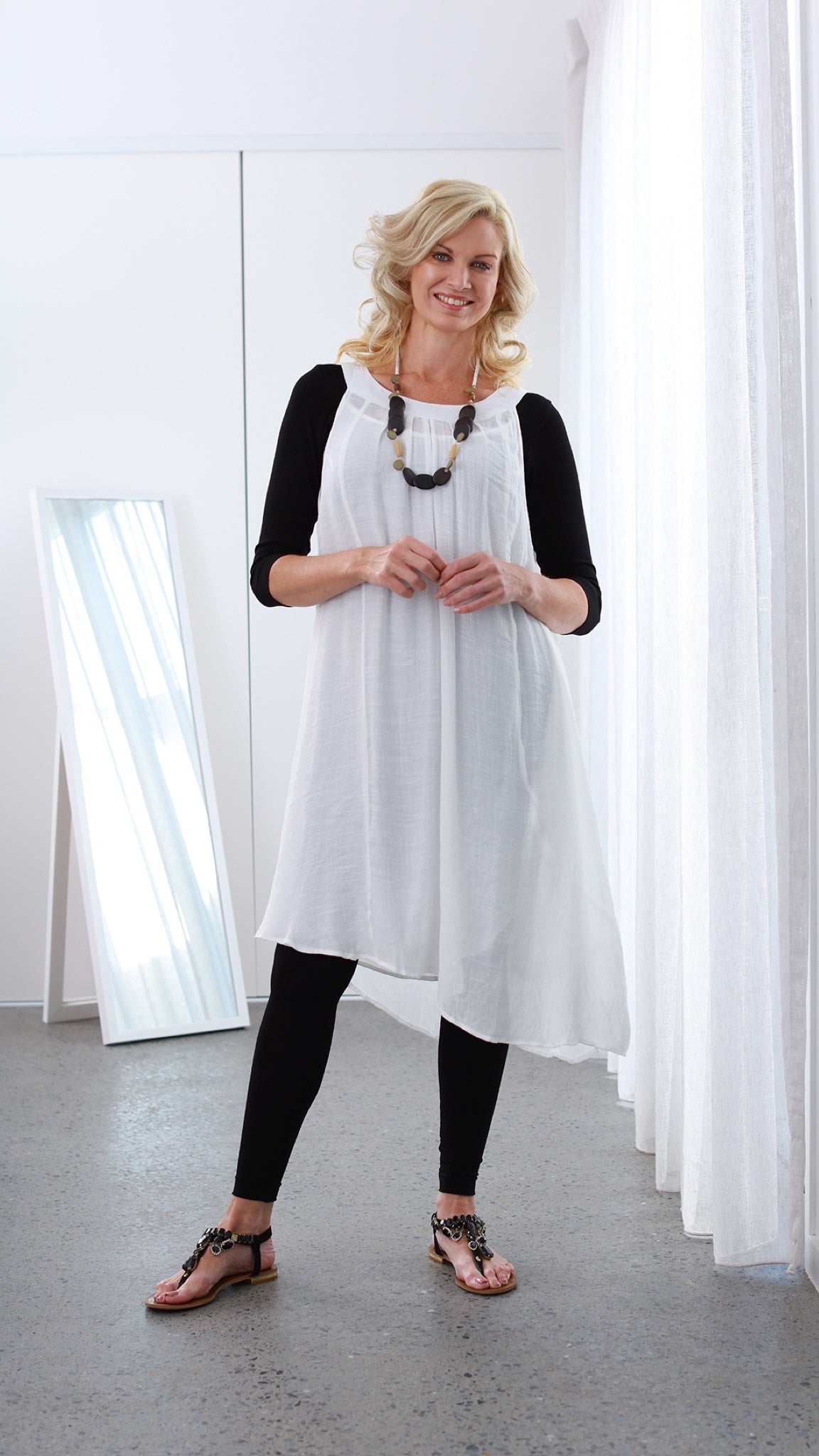 BACK IN STOCK Paris Dress in White