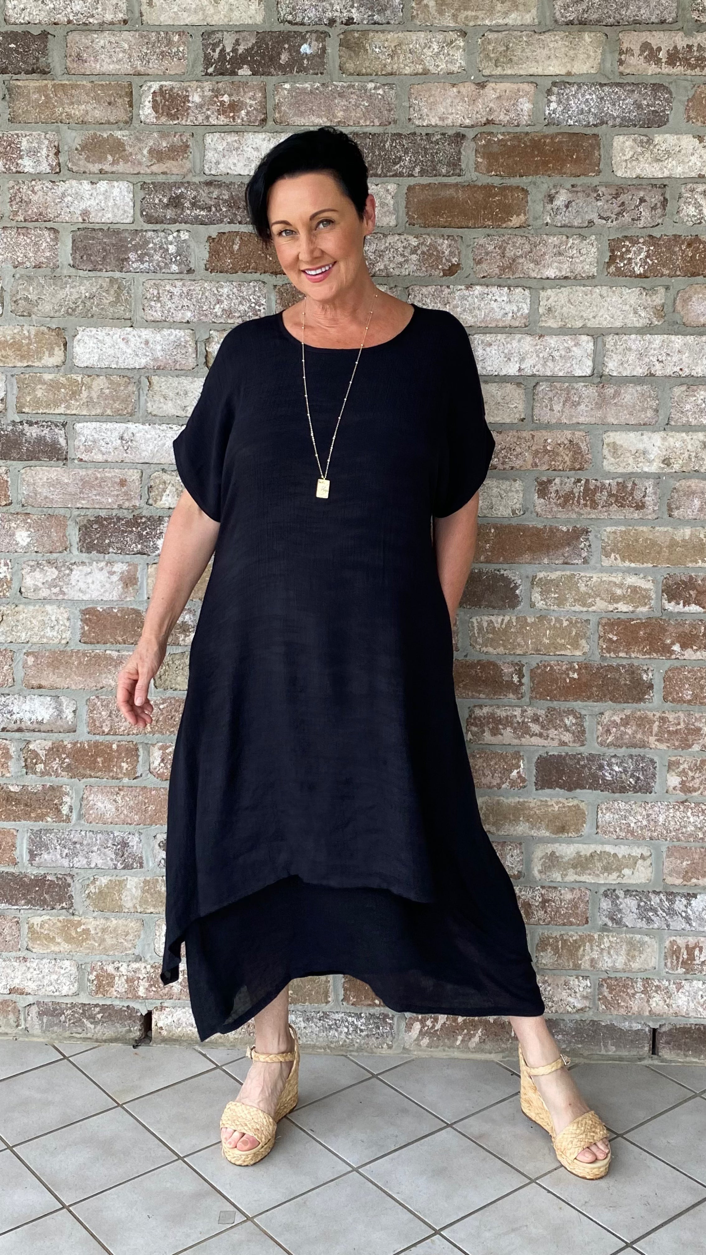 Brigitte Dress in Black