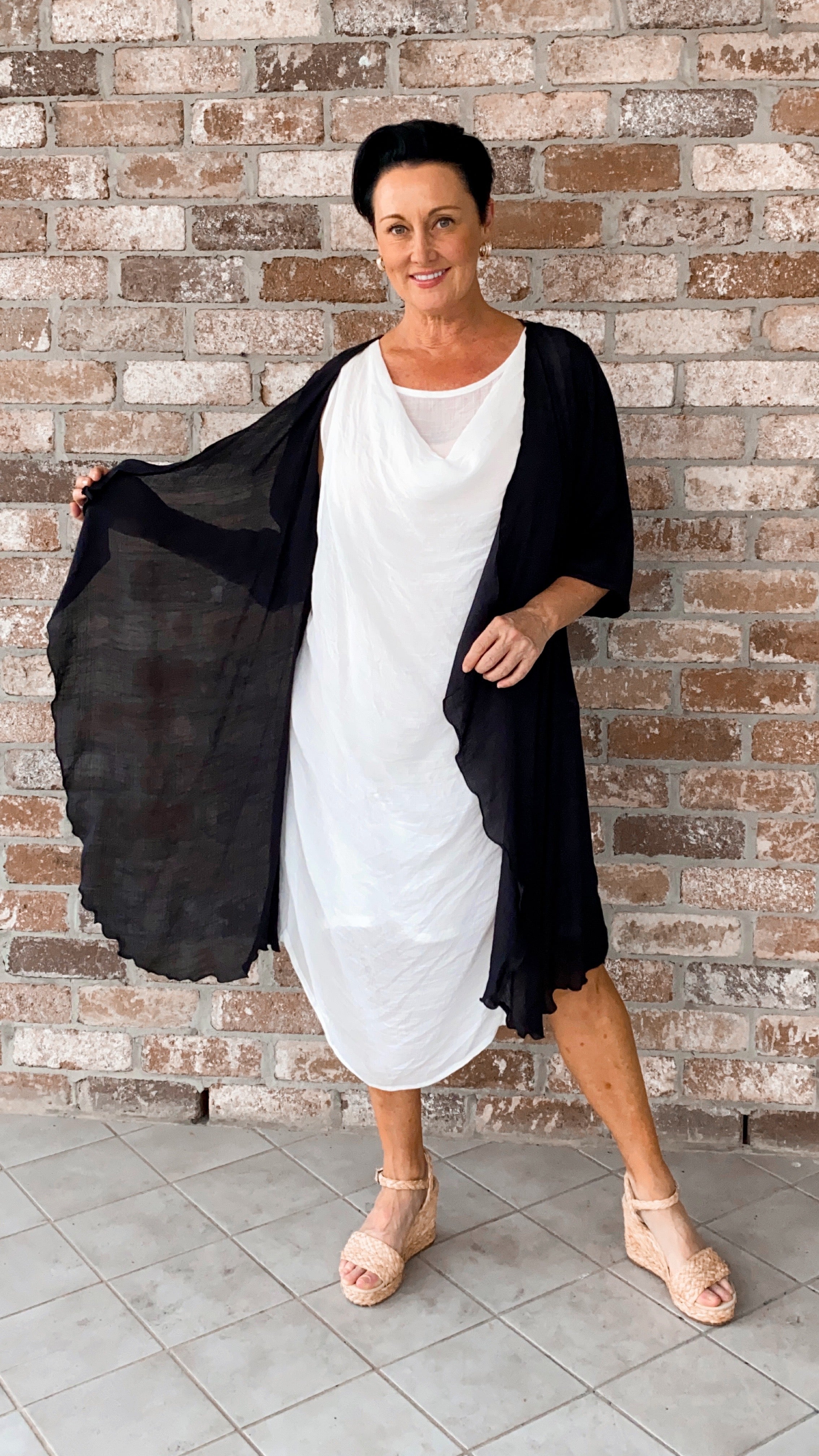 LONG Infinity Jacket/Top Black