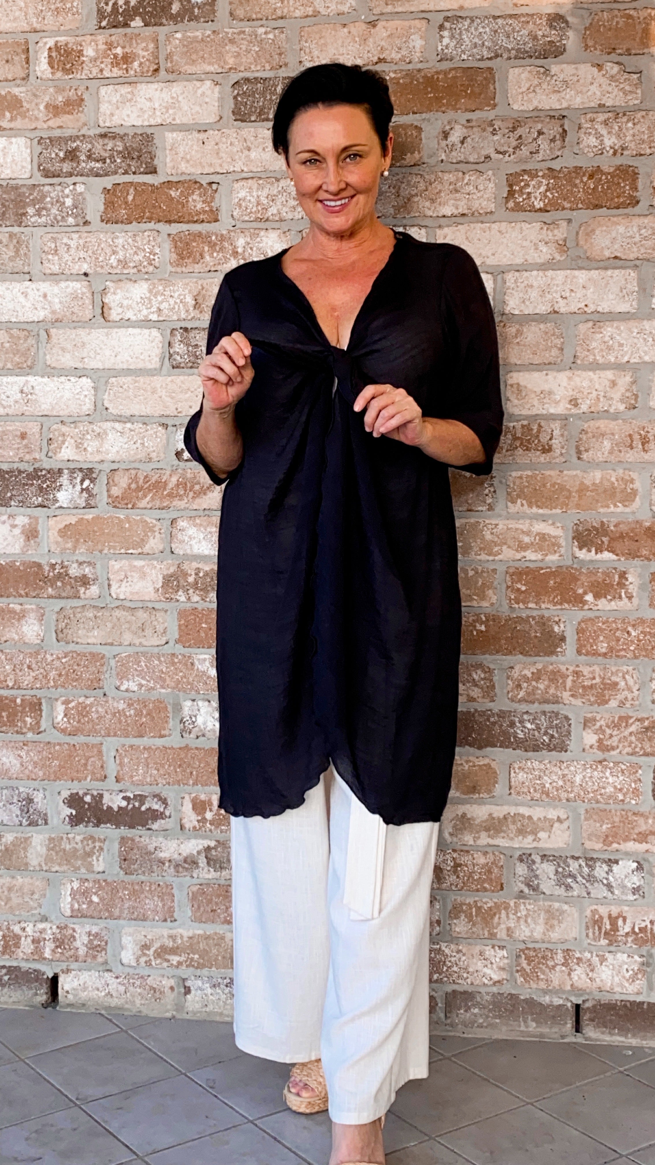 LONG Infinity Jacket/Top Black
