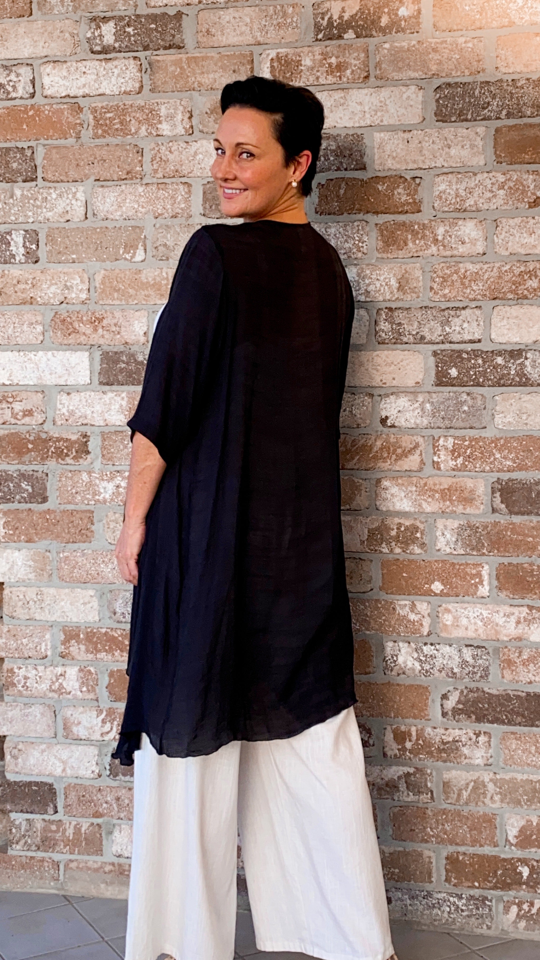 LONG Infinity Jacket/Top Black