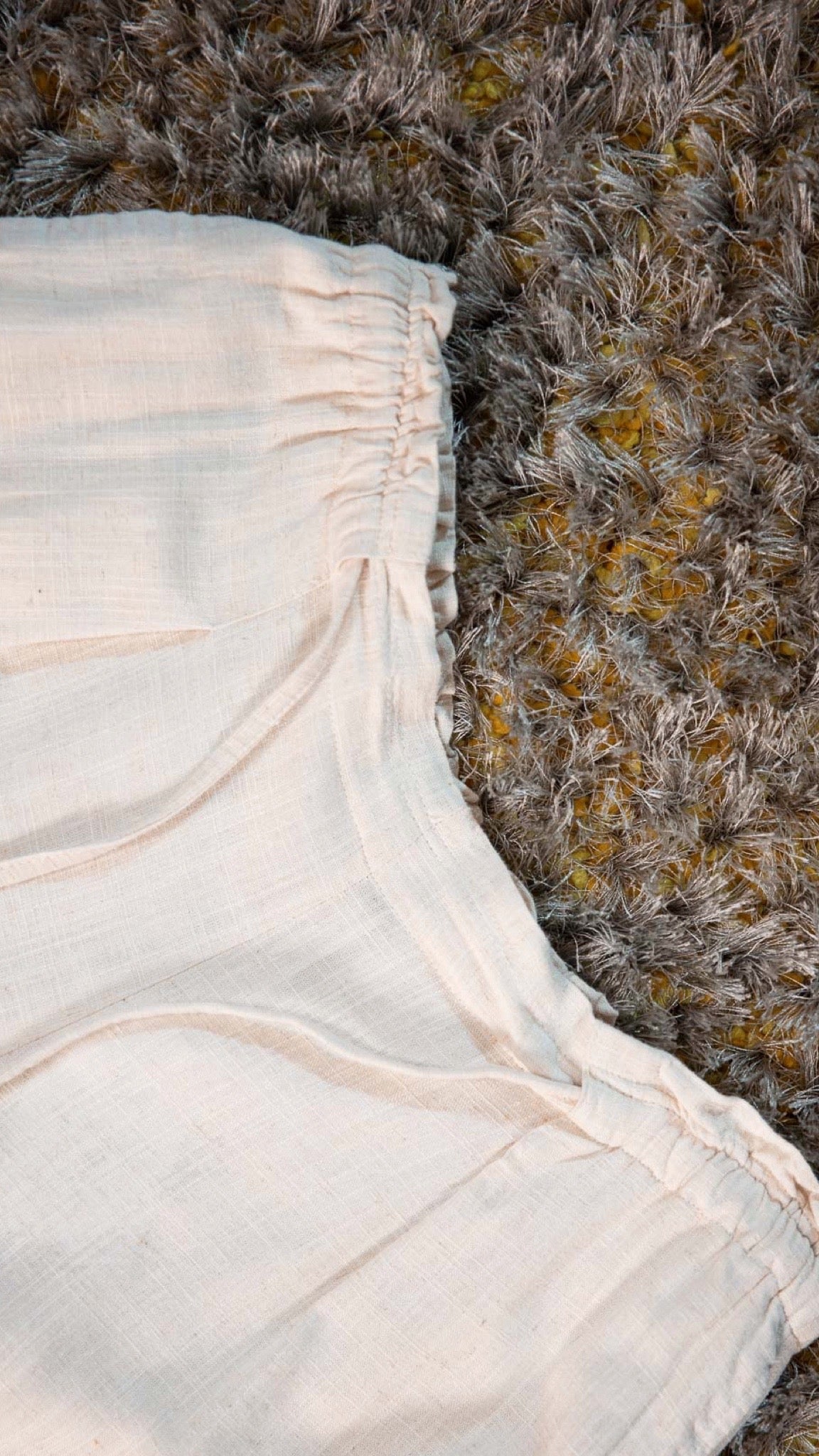 NEW Crop Linen Pants in Natural