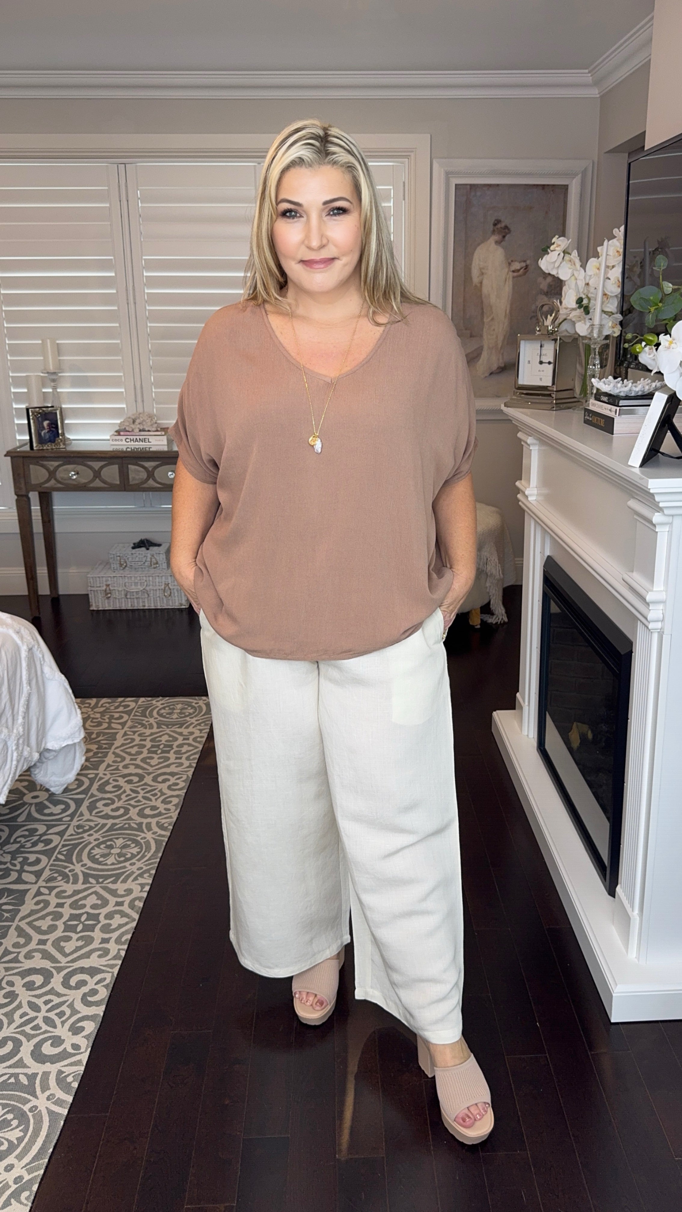 NEW RELAXED TOP IN MUSHROOM
