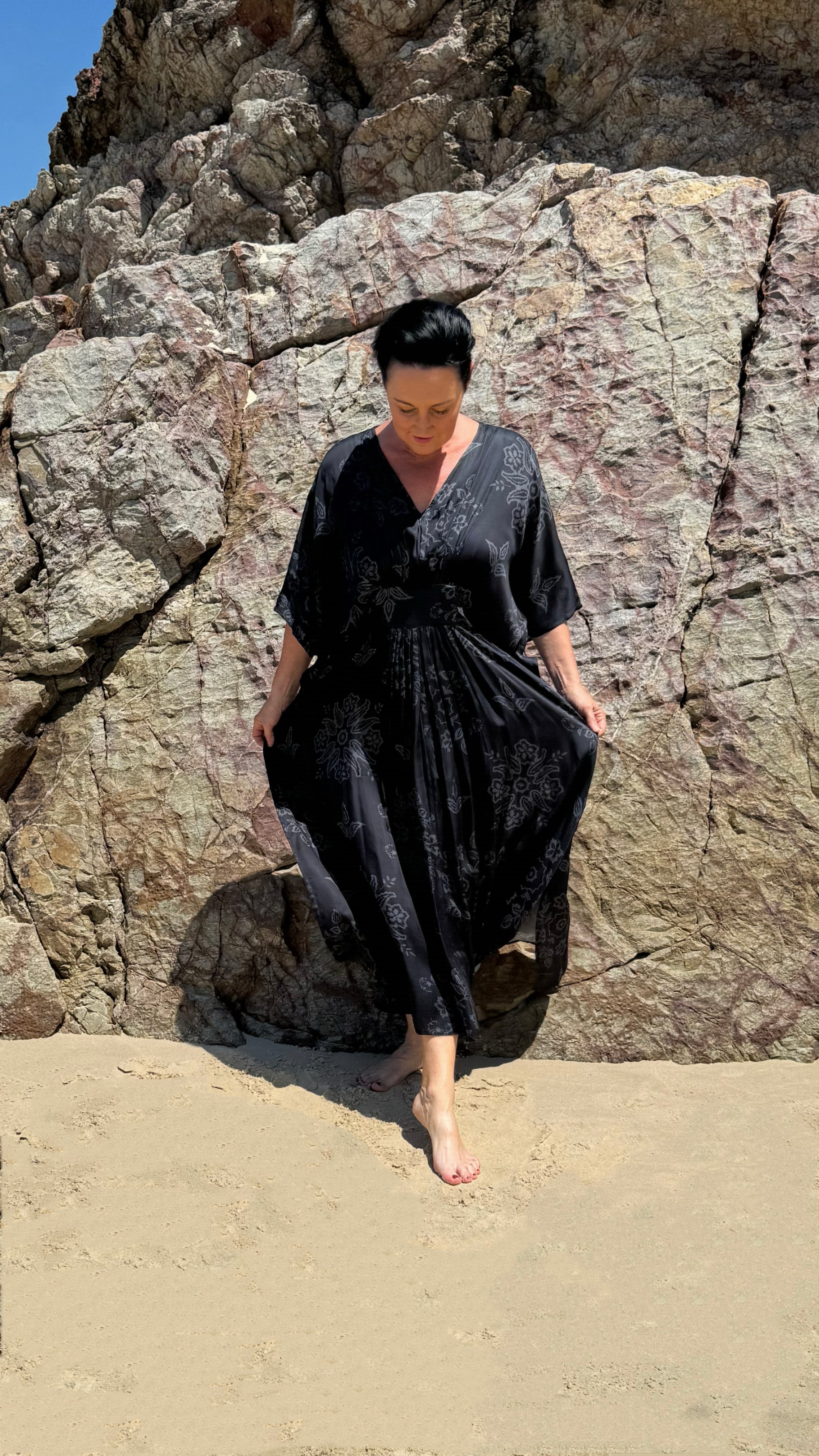 NEW The Empress Kaftan LONG in Graphite