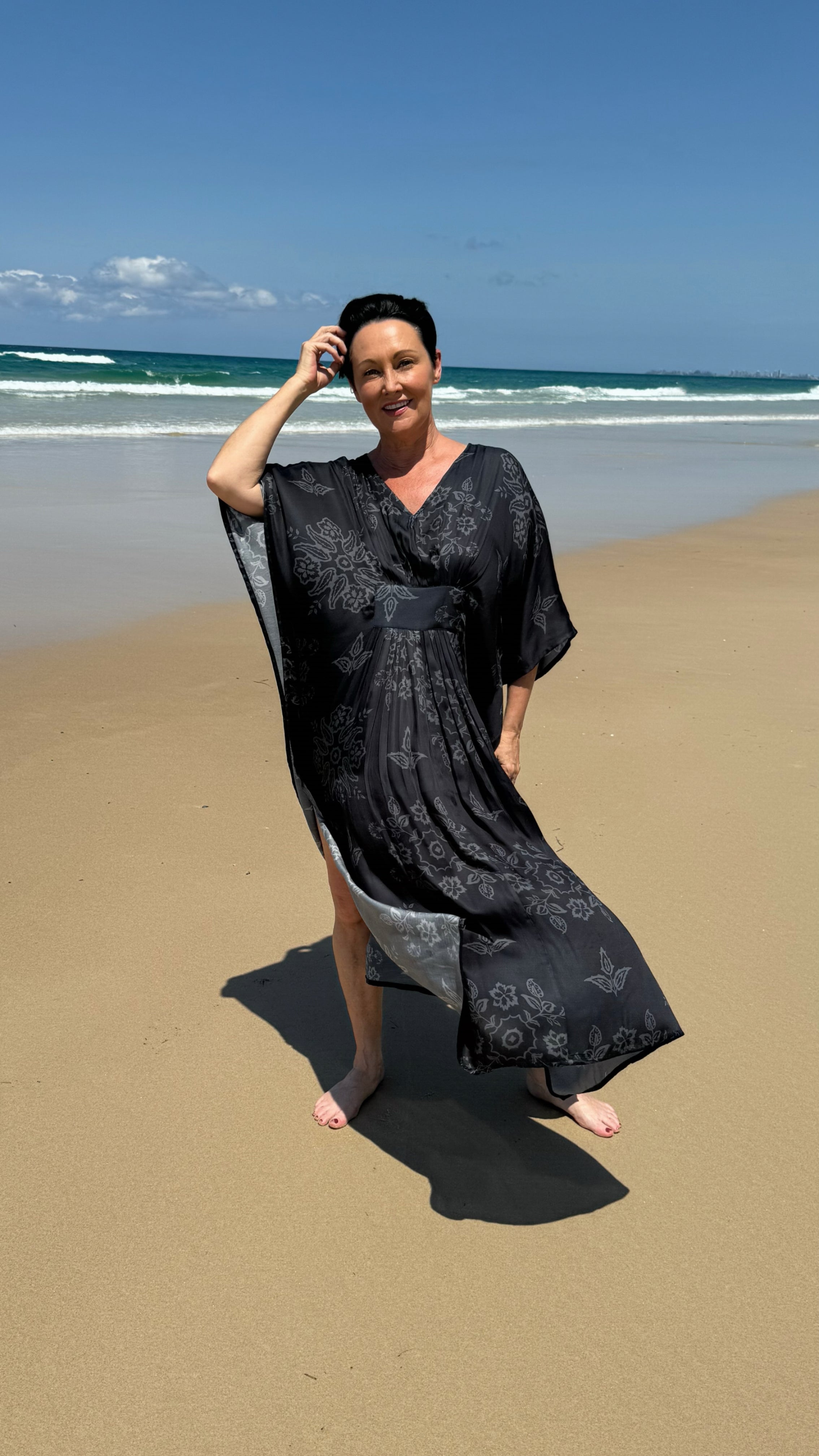 NEW The Empress Kaftan LONG in Graphite