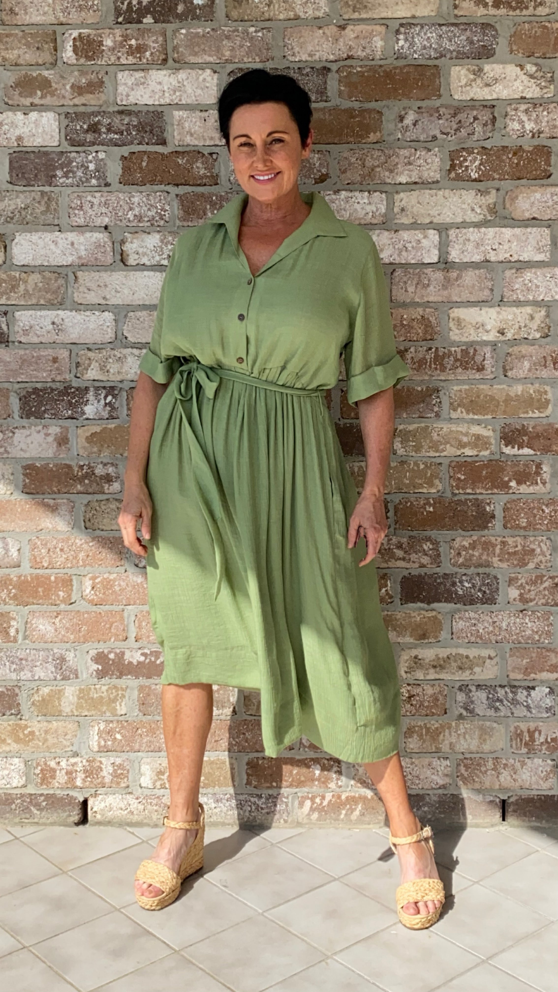 NEW to SALE Peggy Sue Dress in Soft Mint
