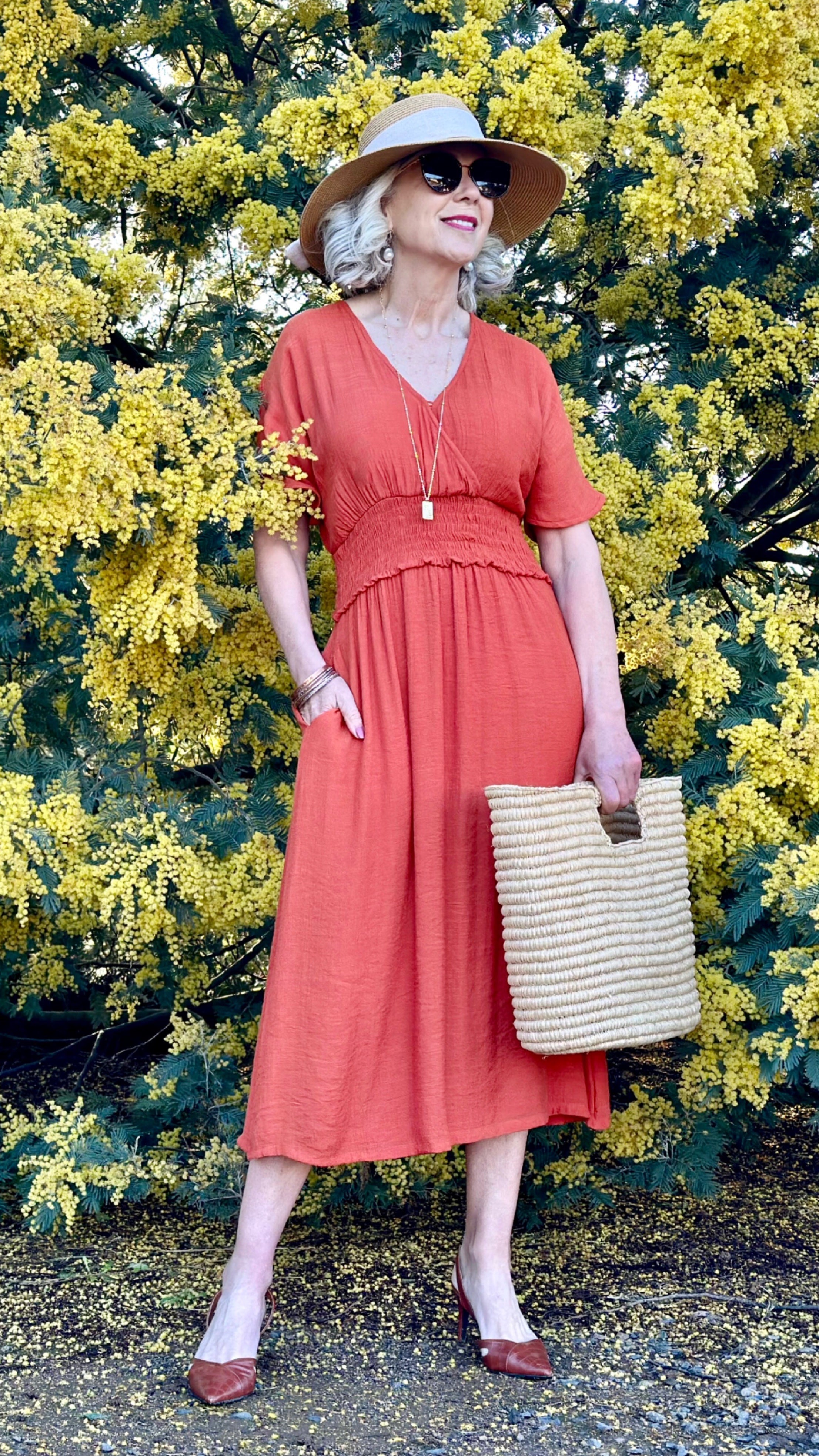 NEW Woven Bucket Basket
