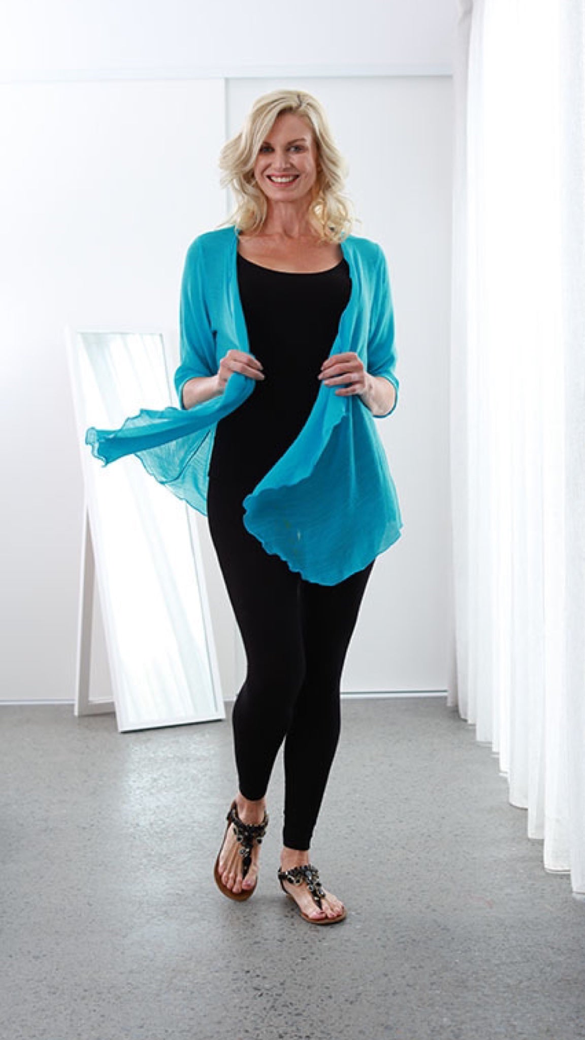 Last Chance MID Infinity Top/Jacket Turquoise