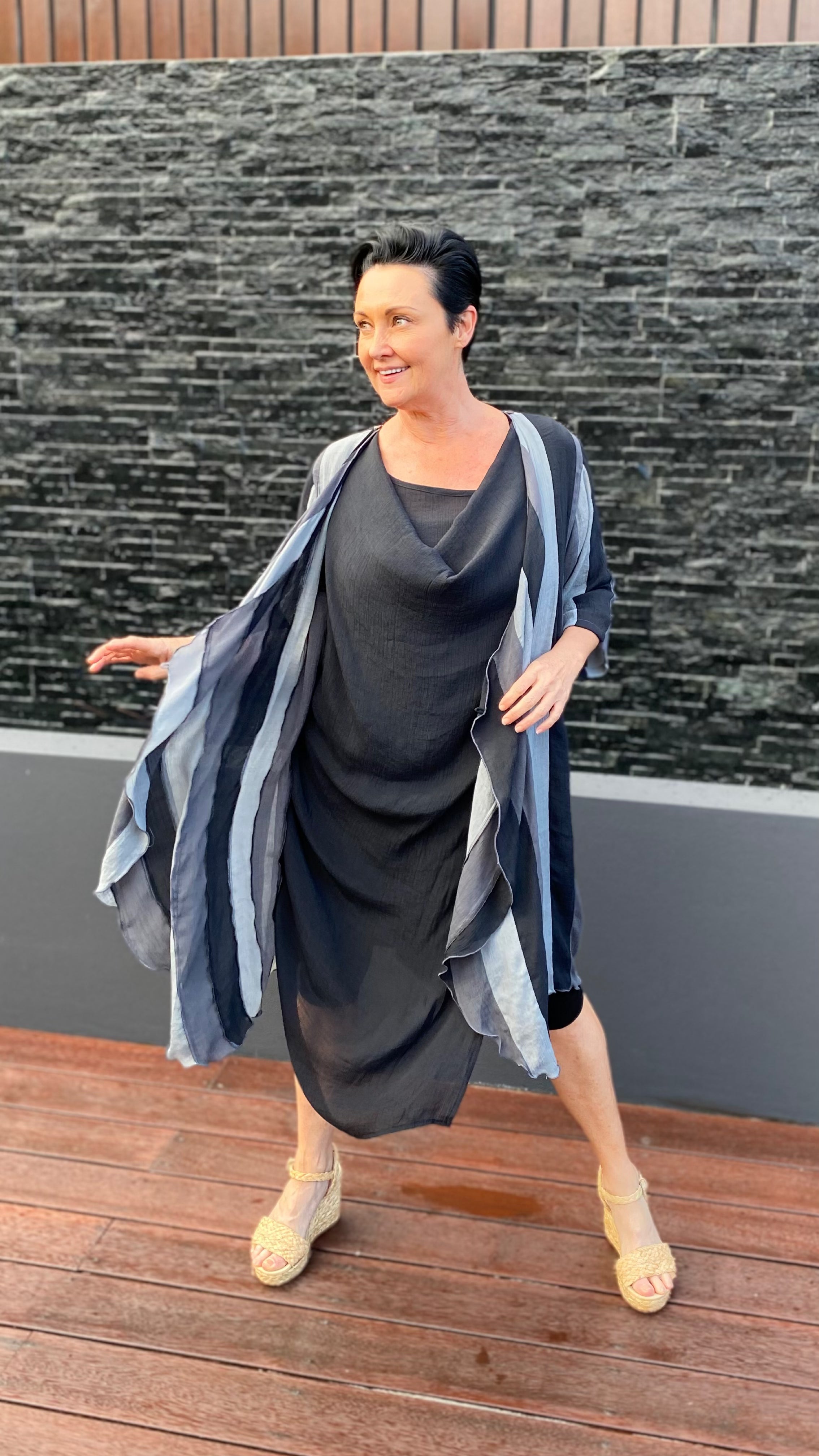 NEW to SALE Athena Dress in Black