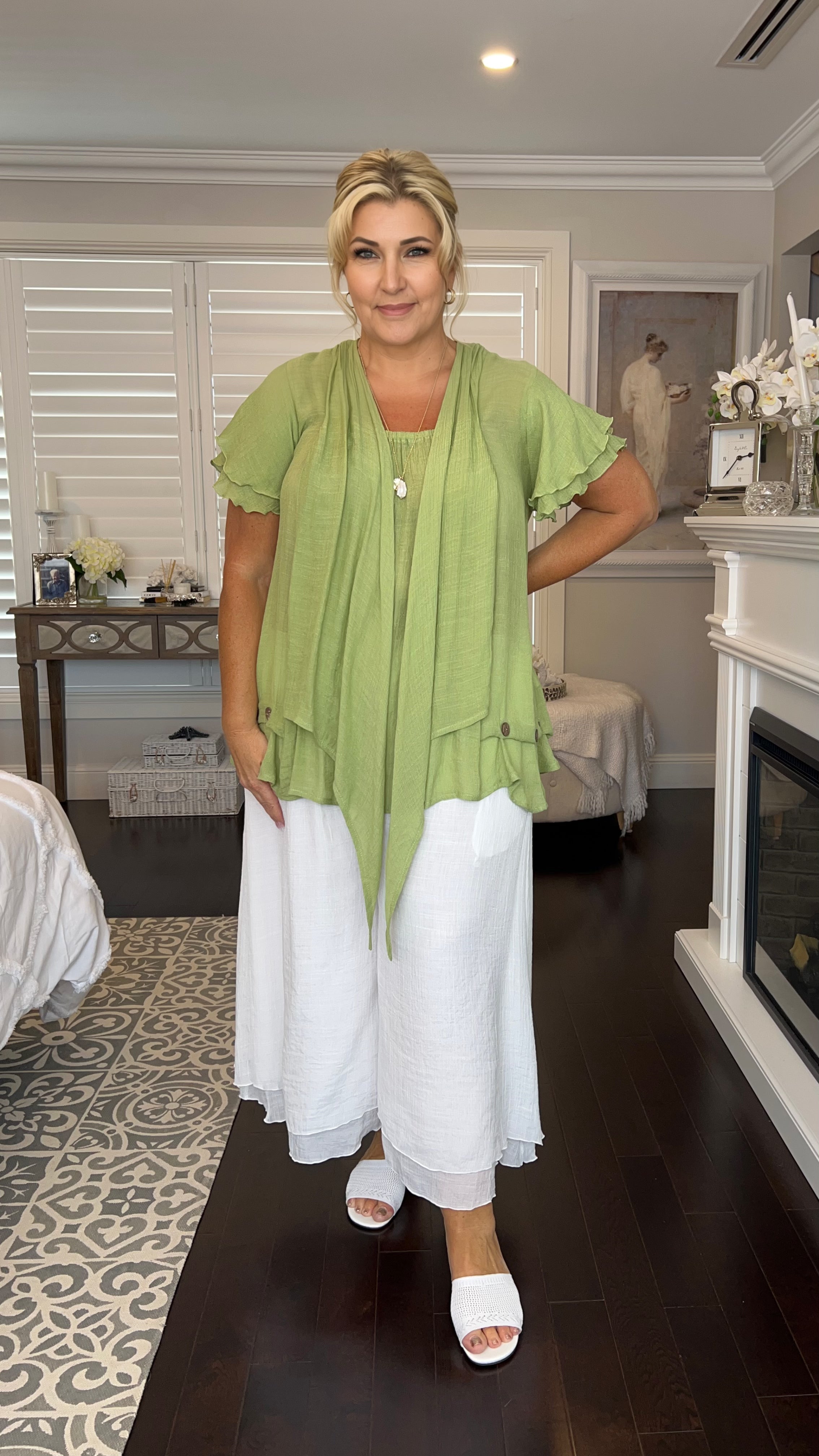 NEW Swing Top in Soft Mint