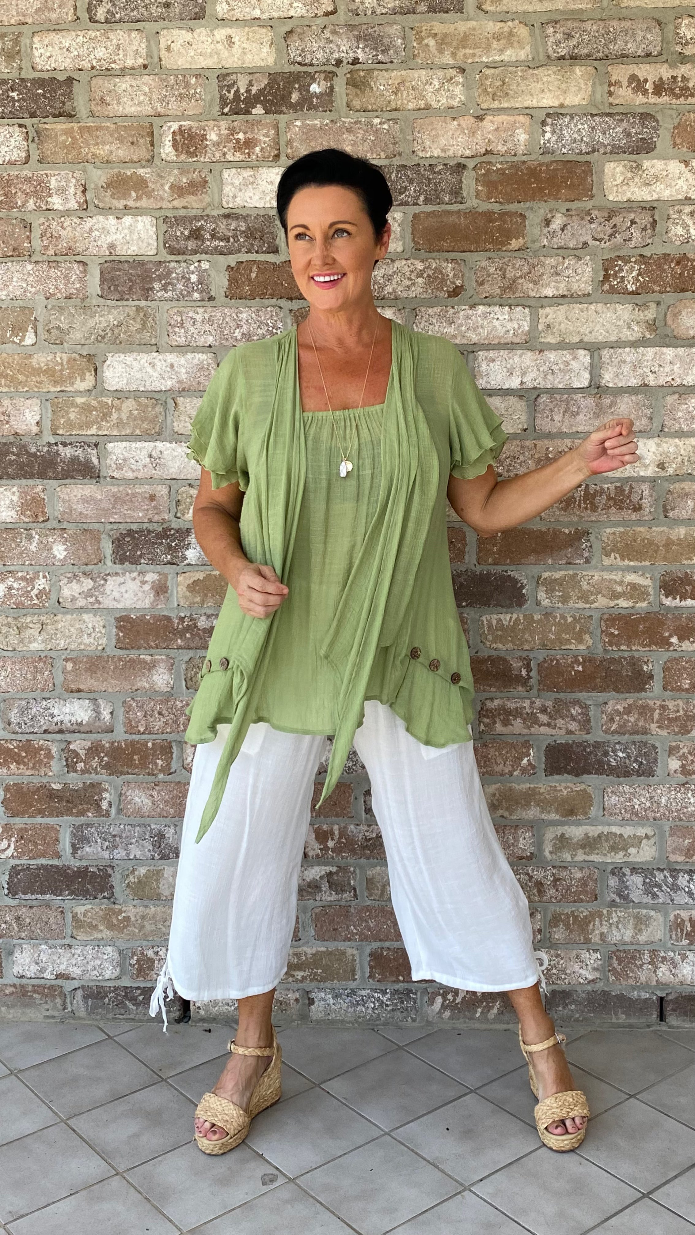 NEW Swing Top in Soft Mint