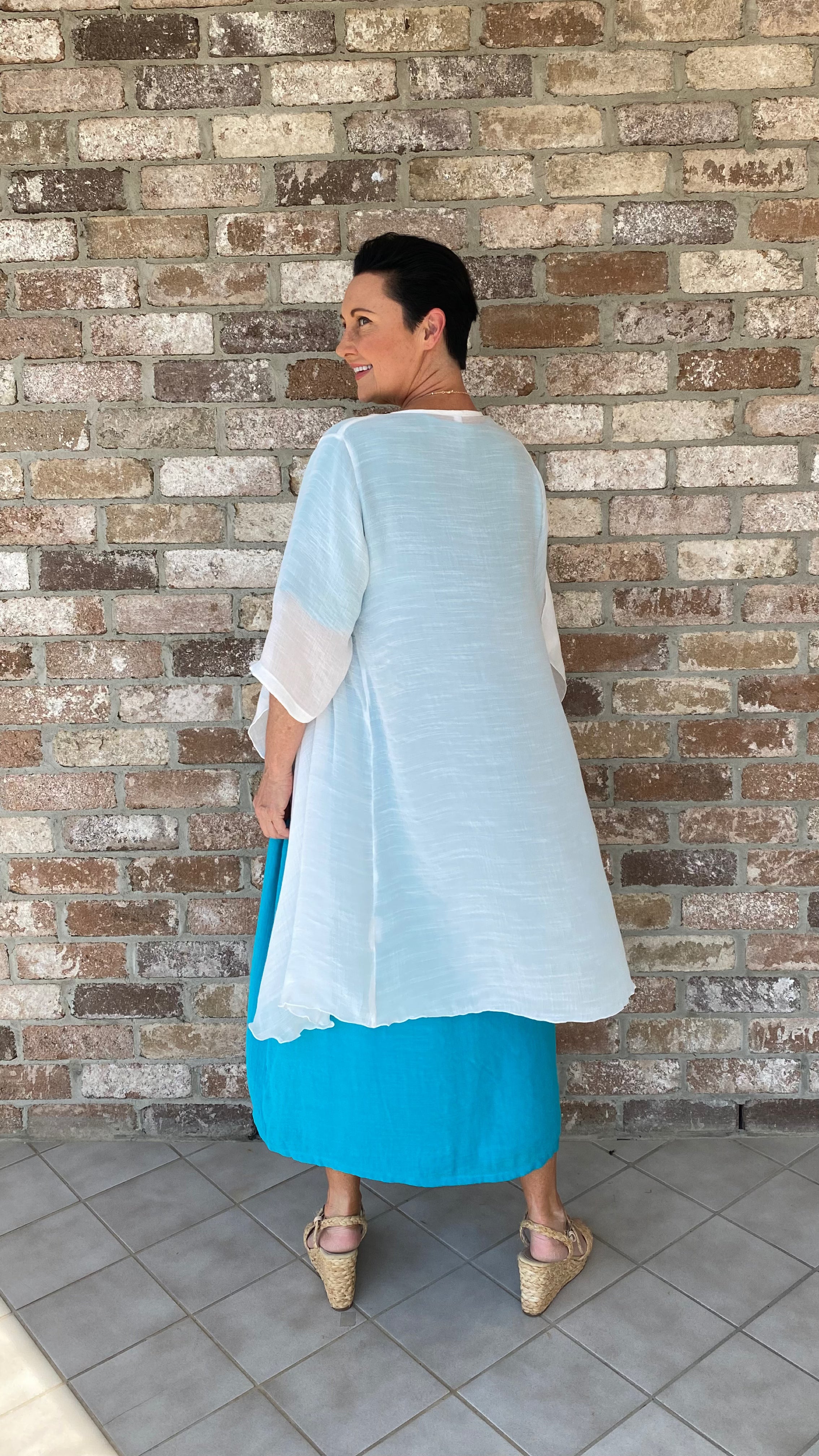 LONG Infinity Jacket/Top White