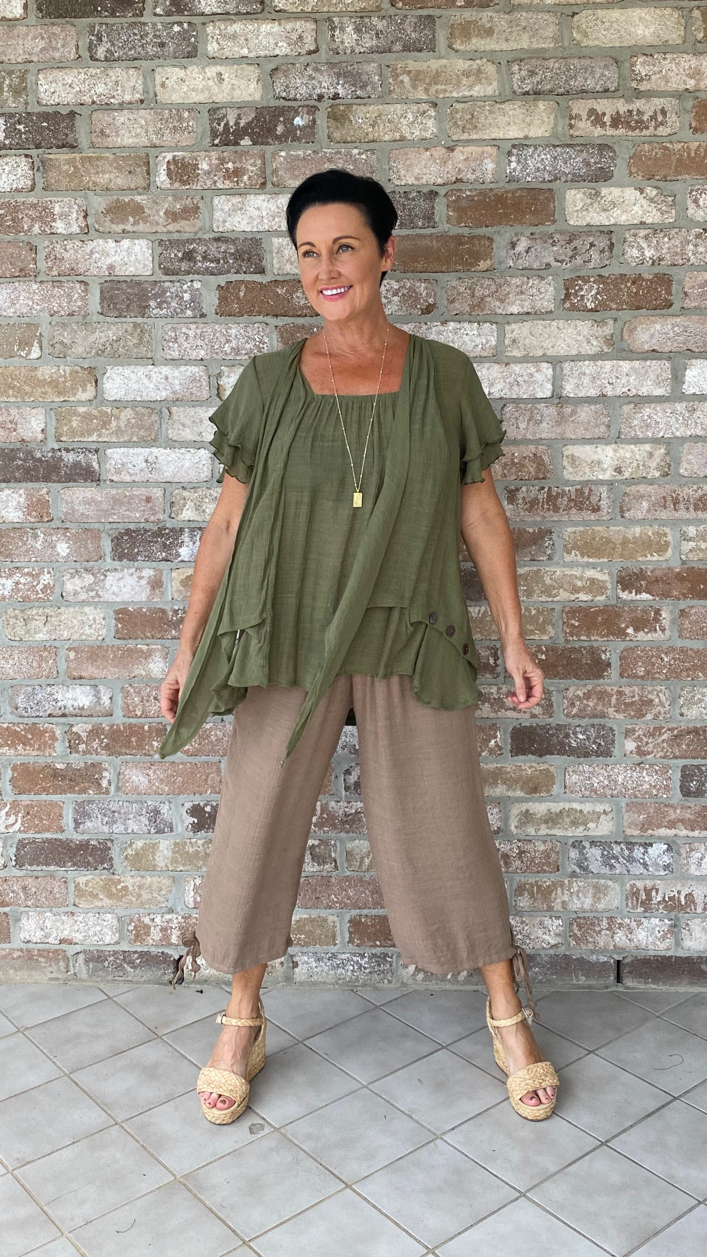 NEW Swing Top in Olive