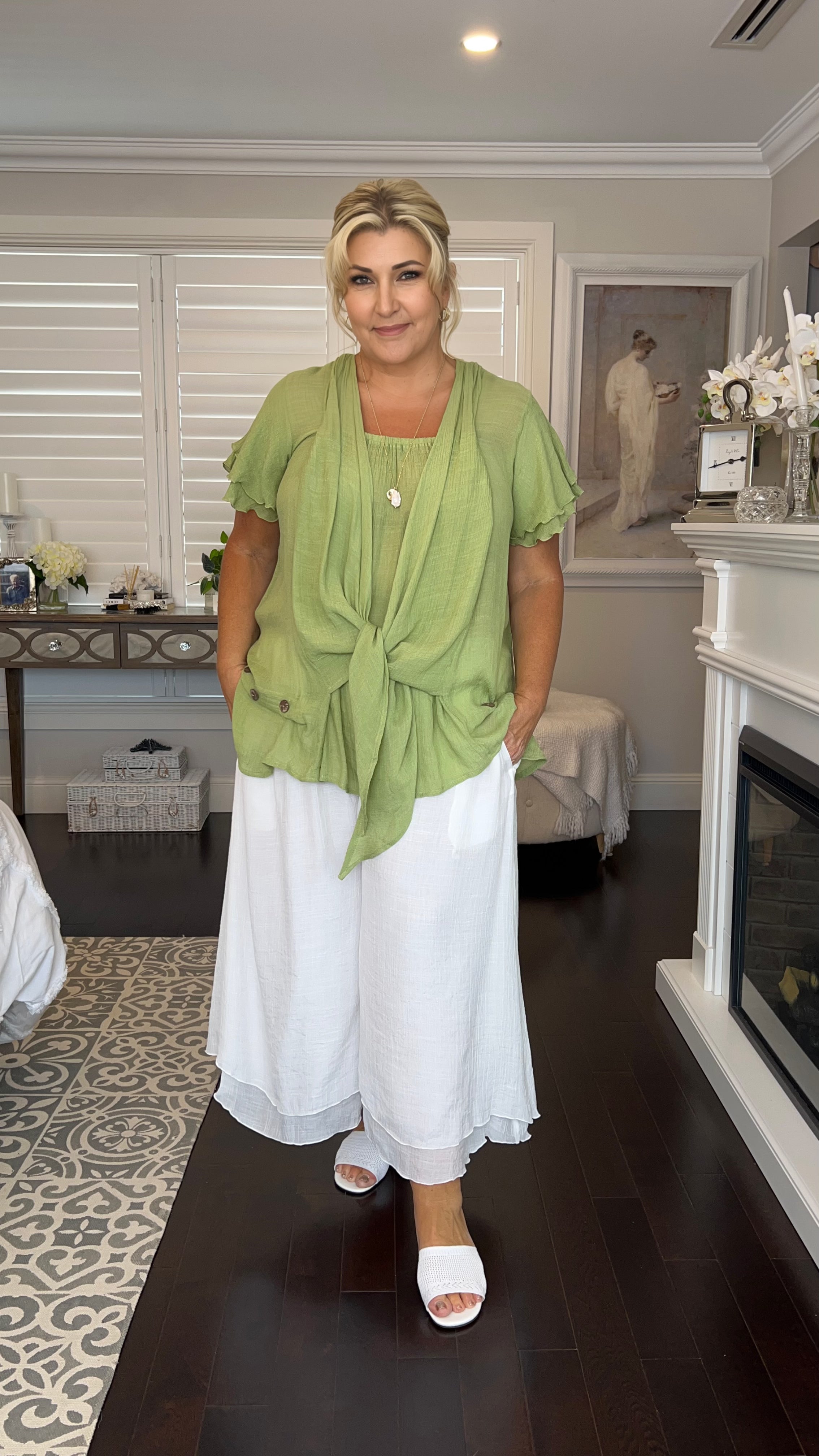 NEW Swing Top in Soft Mint