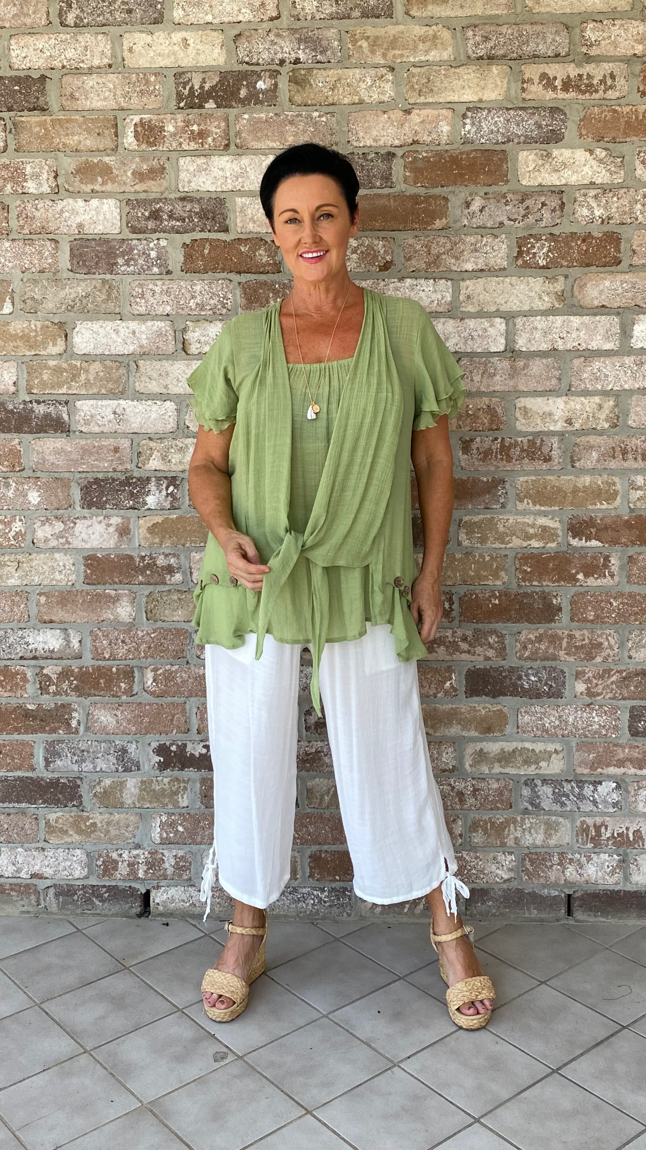 NEW Swing Top in Soft Mint
