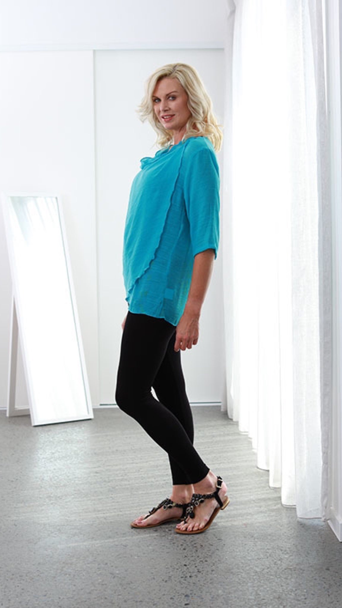 Last Chance MID Infinity Top/Jacket Turquoise