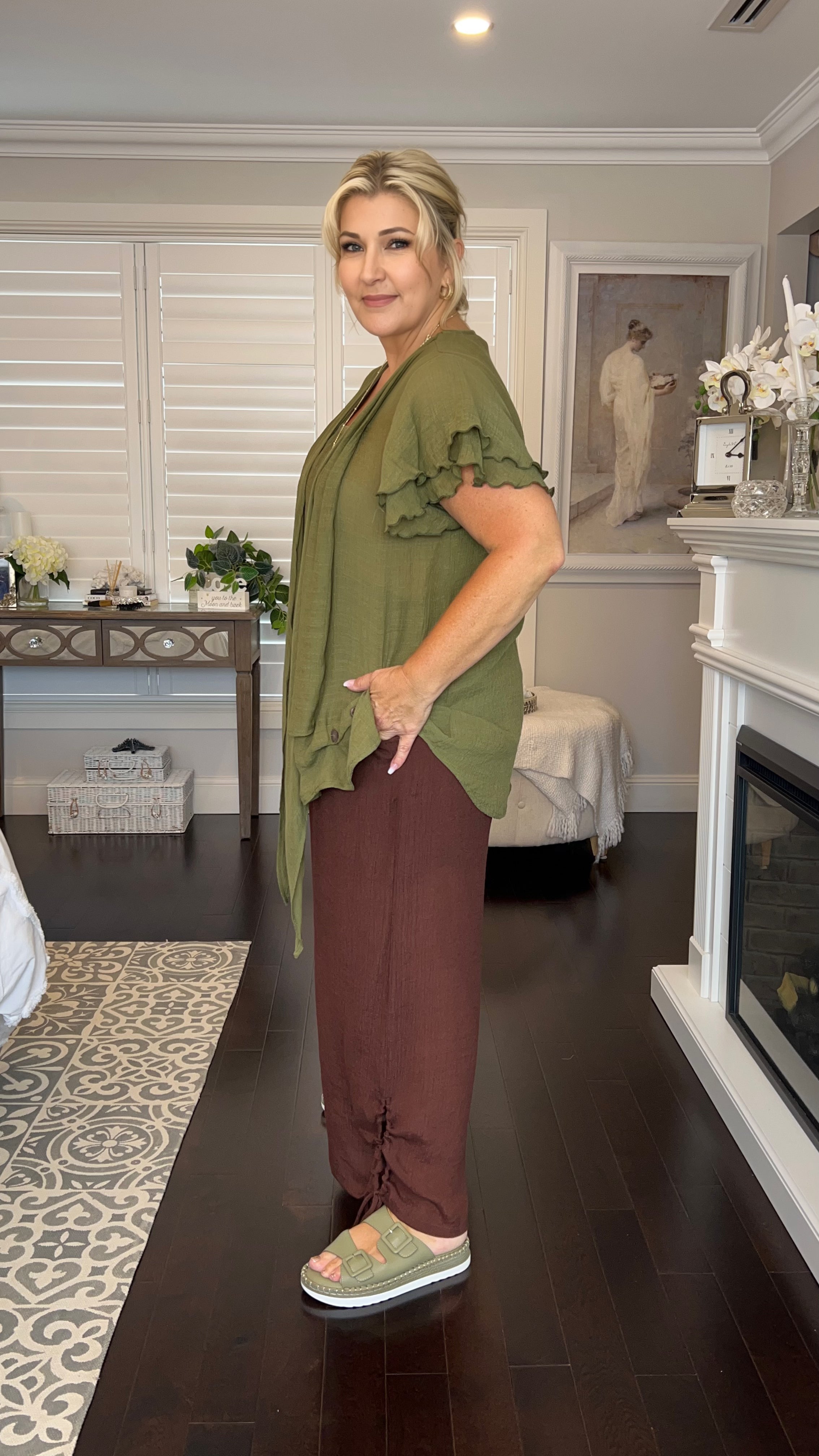 NEW Swing Top in Olive