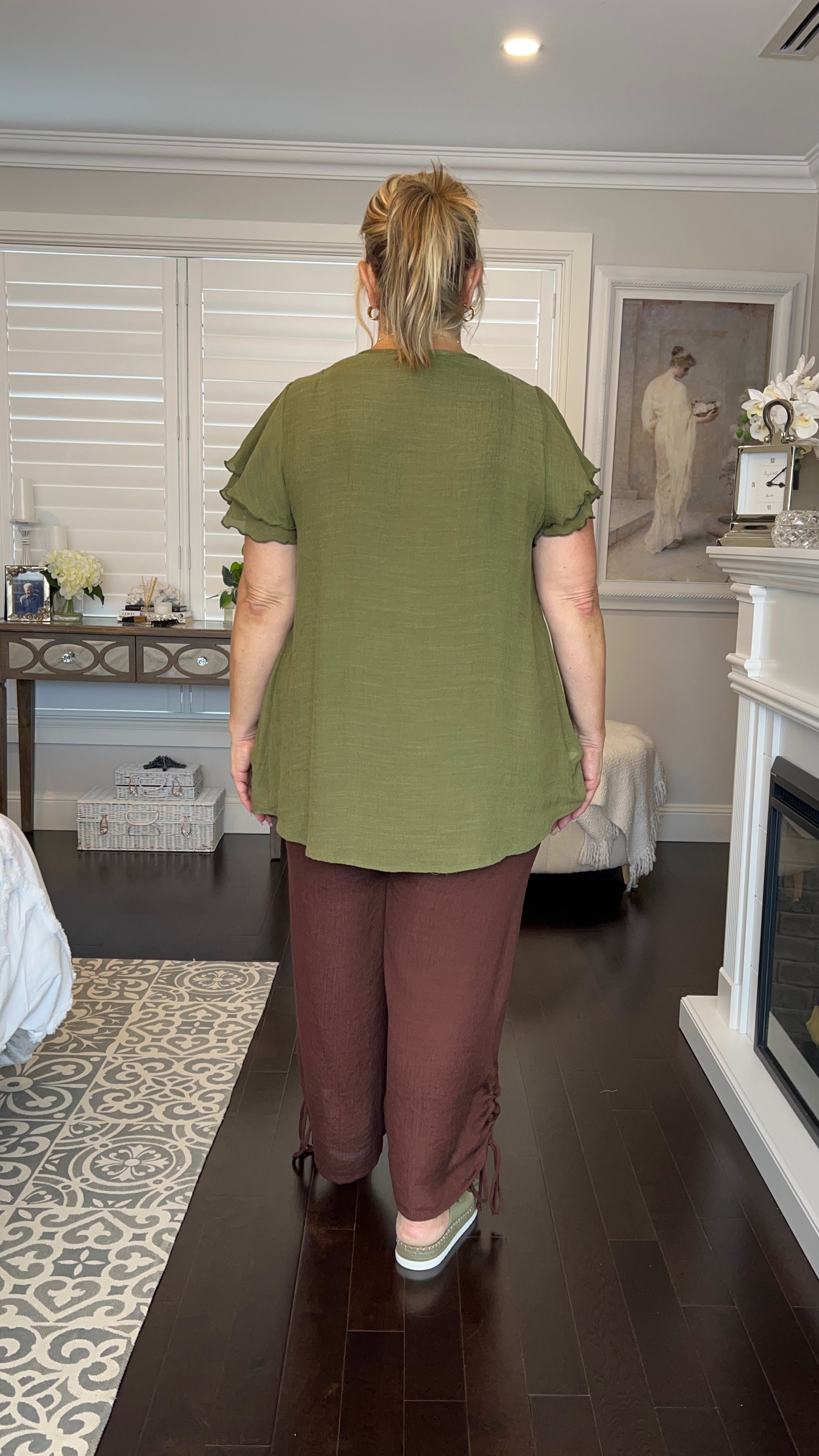 NEW Swing Top in Olive