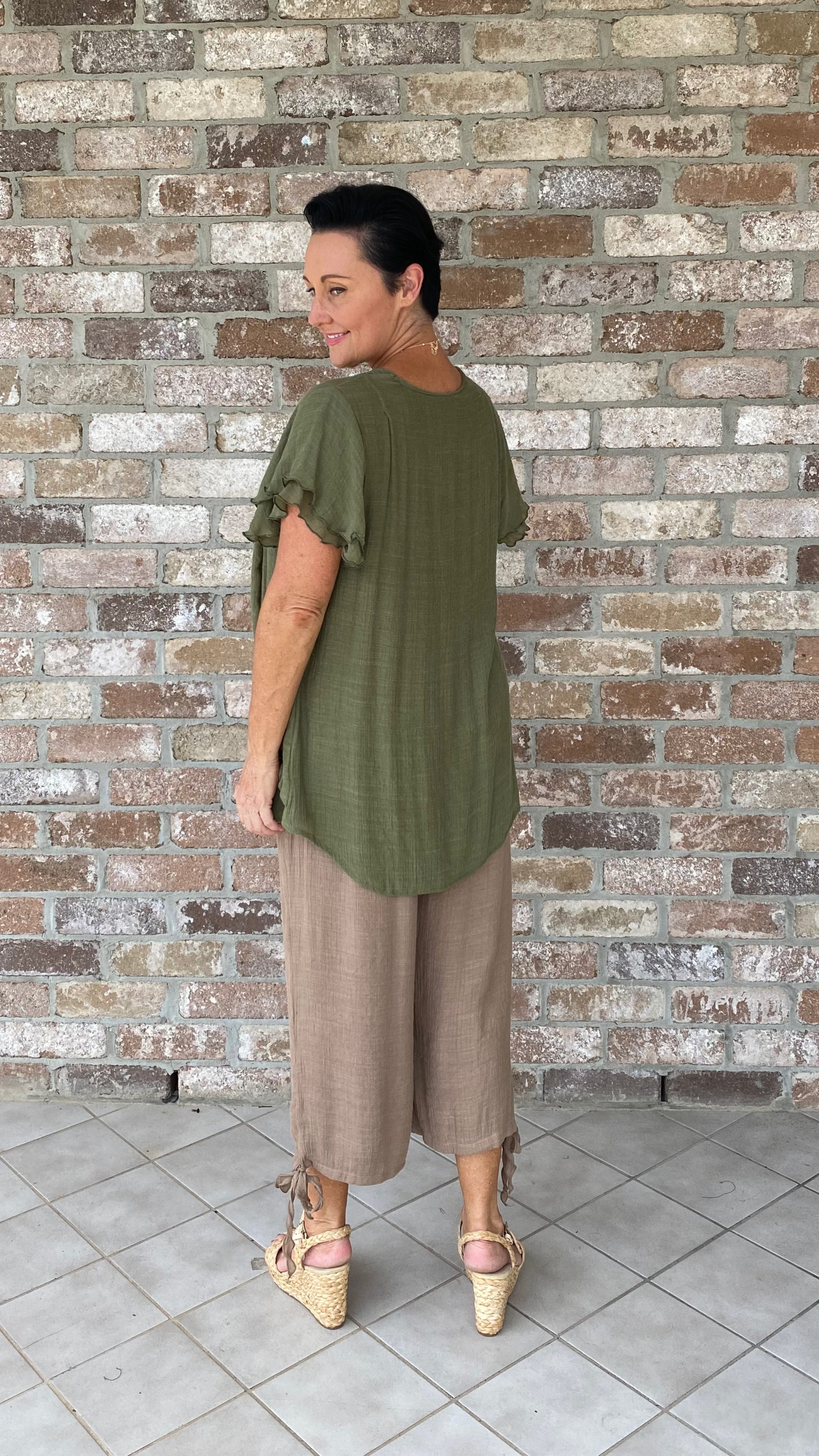 NEW Swing Top in Olive