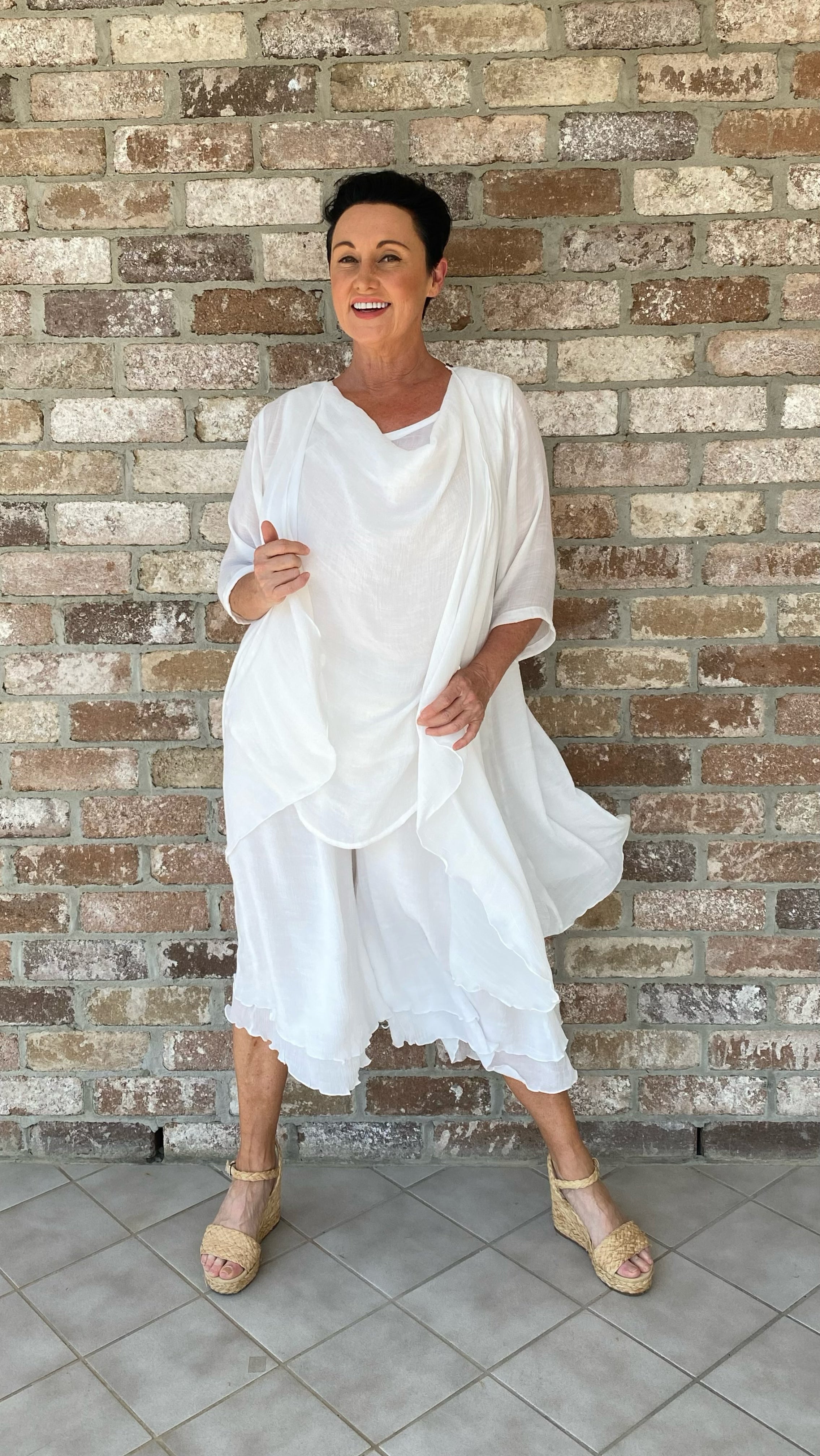 Back in Stock Culotte Pants White NEW SIZE RANGE