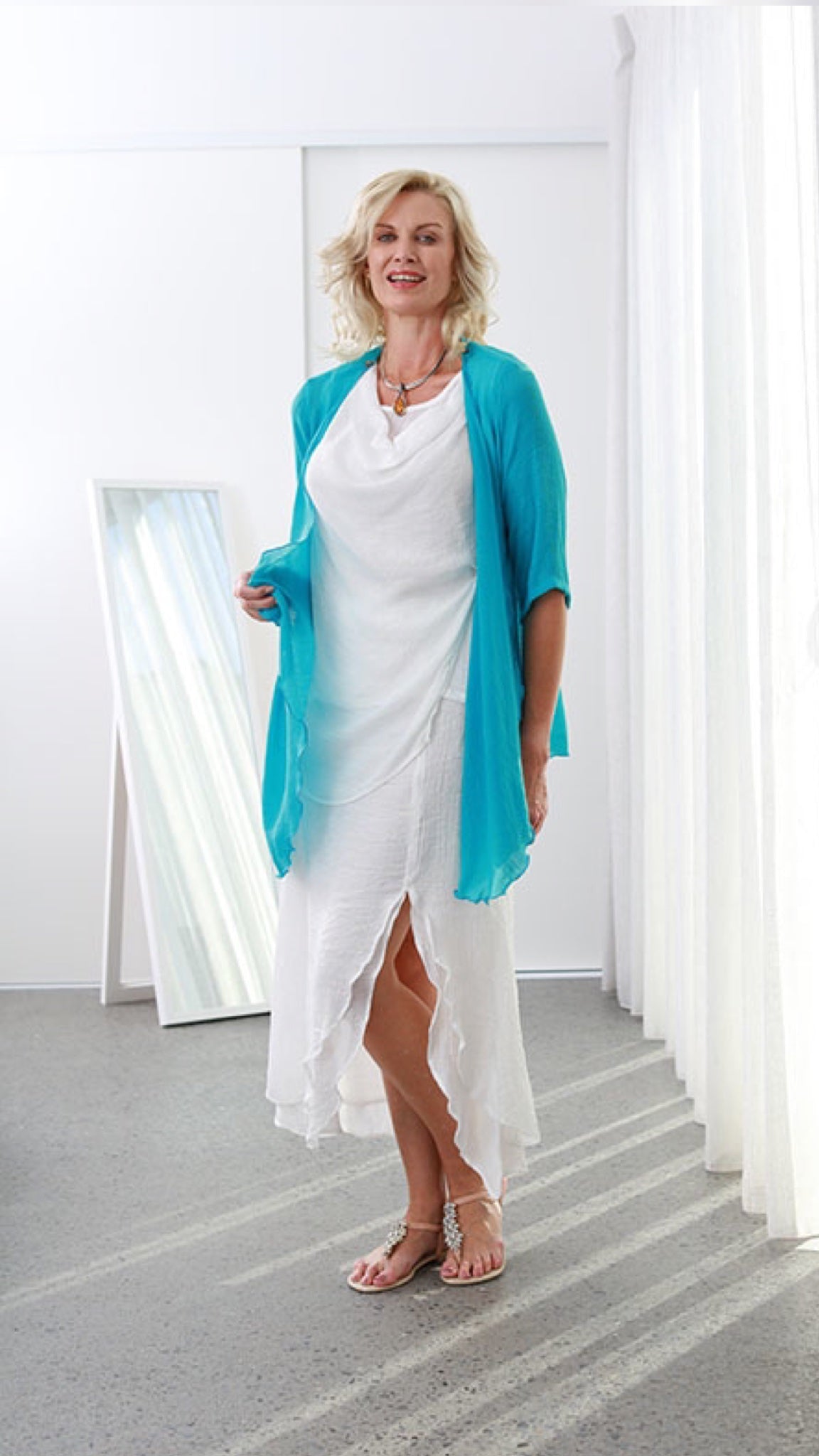 Last Chance MID Infinity Top/Jacket Turquoise