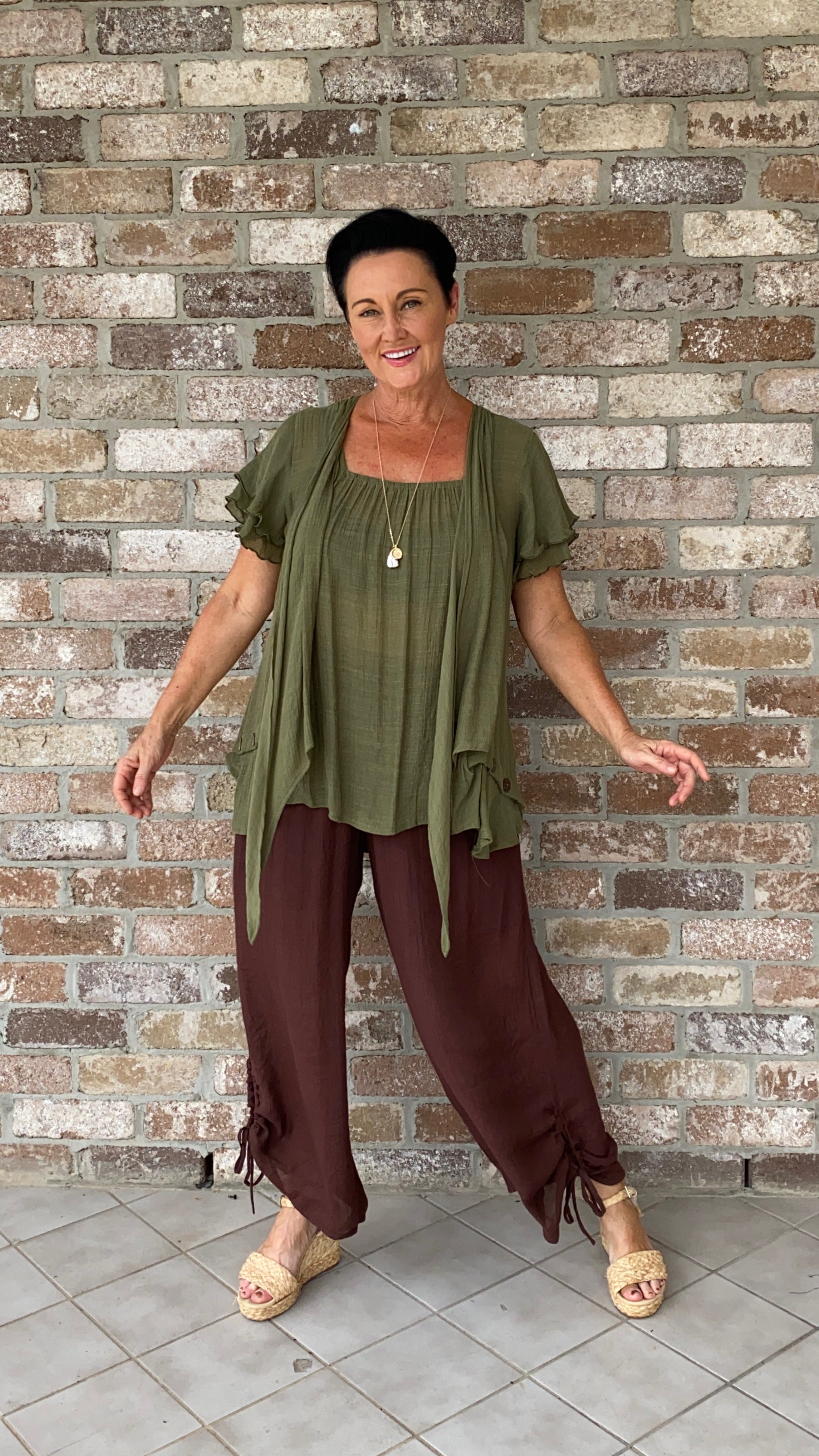 NEW Swing Top in Olive