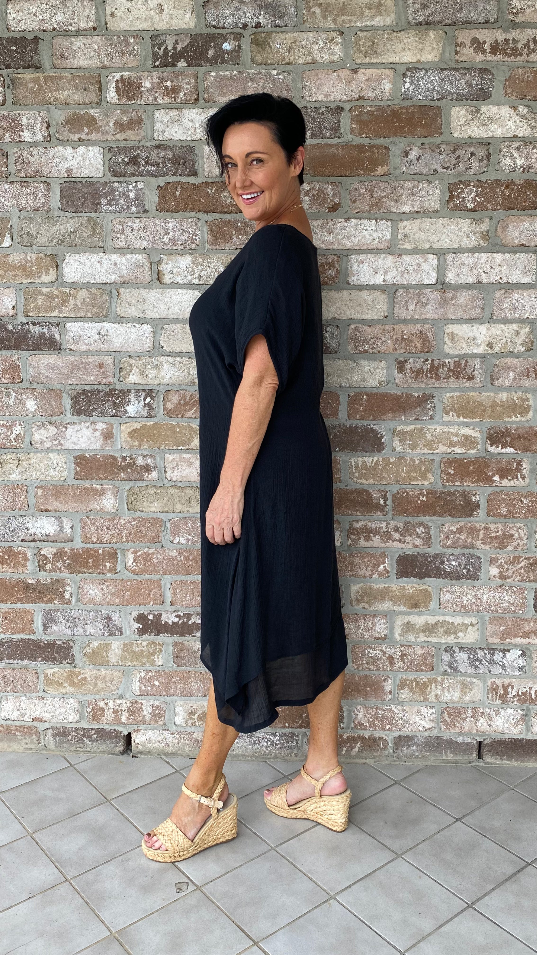 Back in Stock Chelsea Dress in BLACK