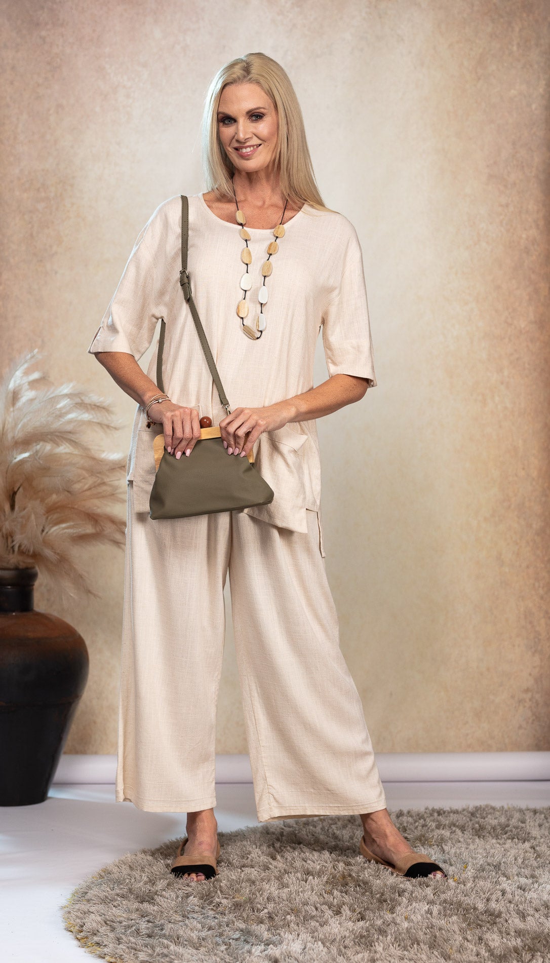 The Purse Bag Khaki freeshipping - White Amber the Label