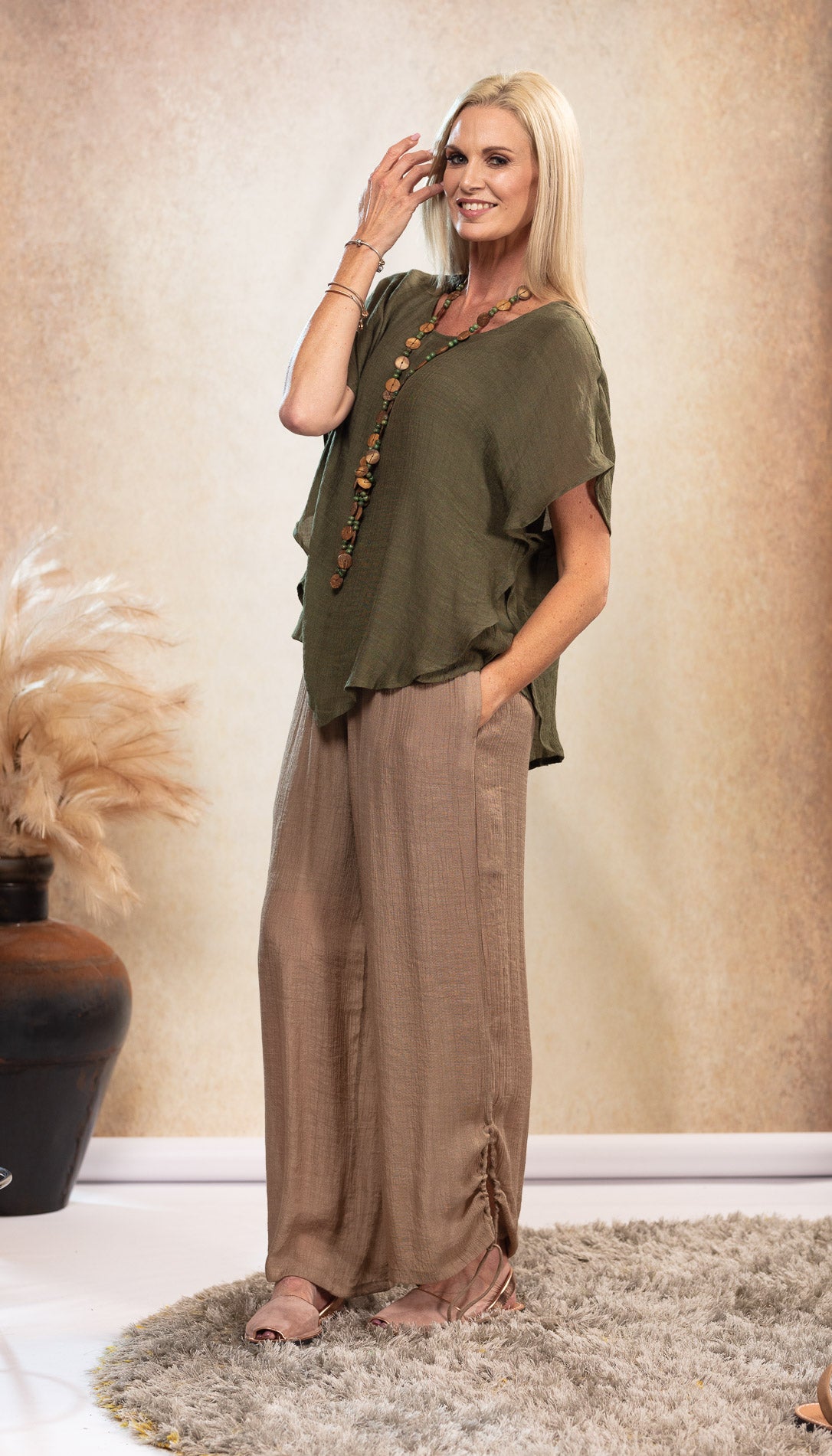 Angel Top NEW COLOUR Olive freeshipping - White Amber the Label