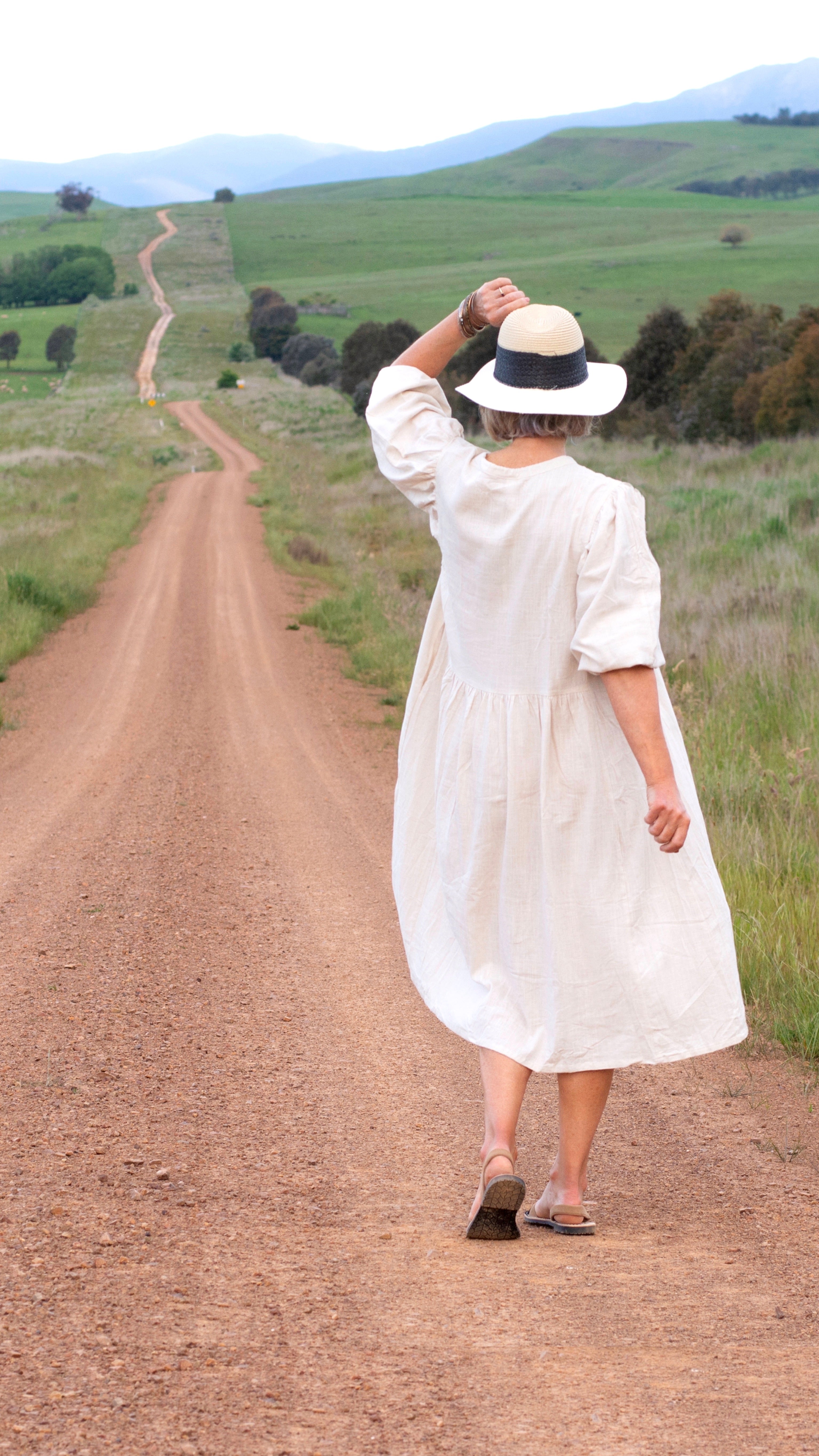 NEW Linen Faraway Dress in Sand freeshipping - White Amber the Label