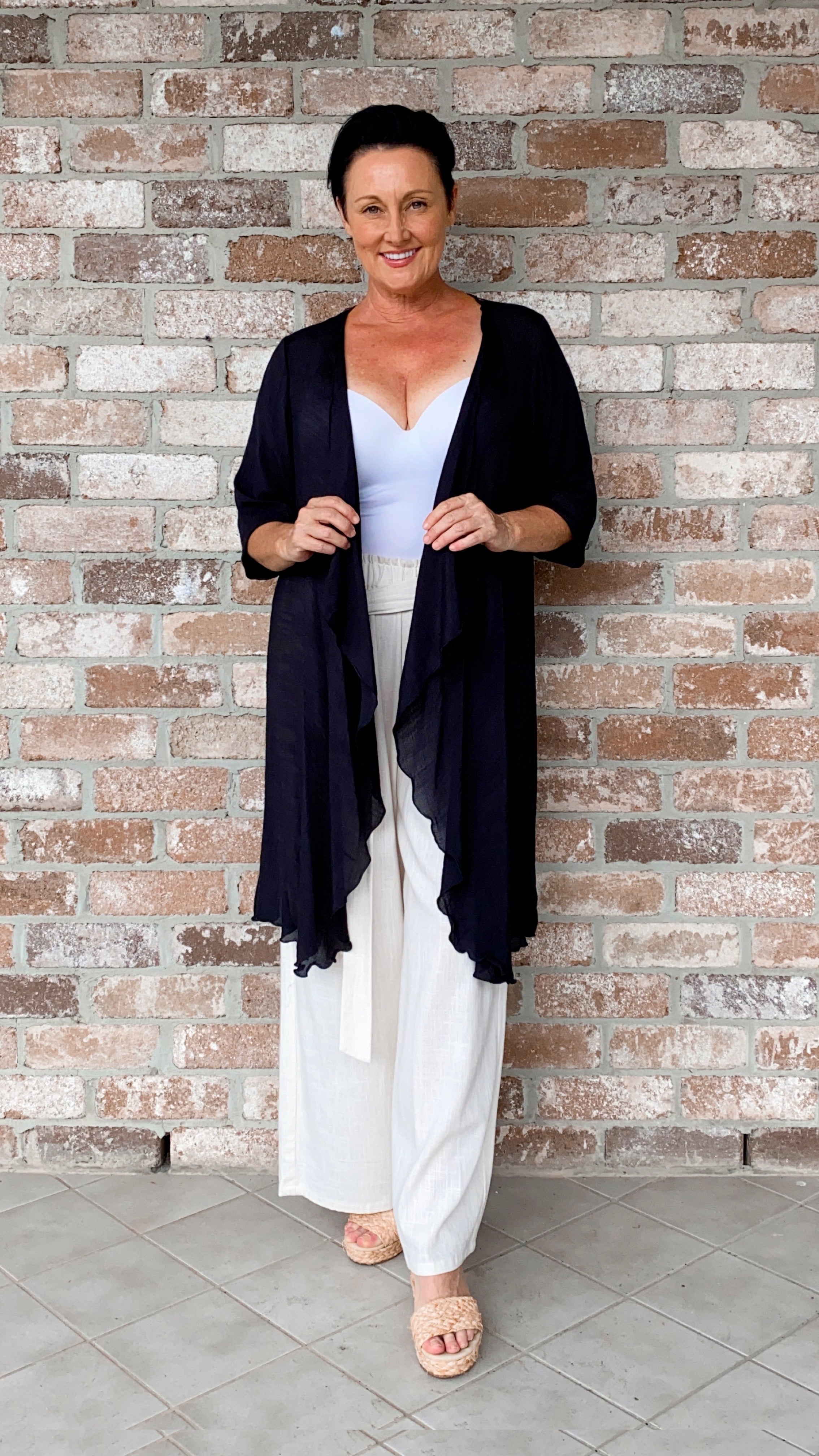 LONG Infinity Jacket/Top Black