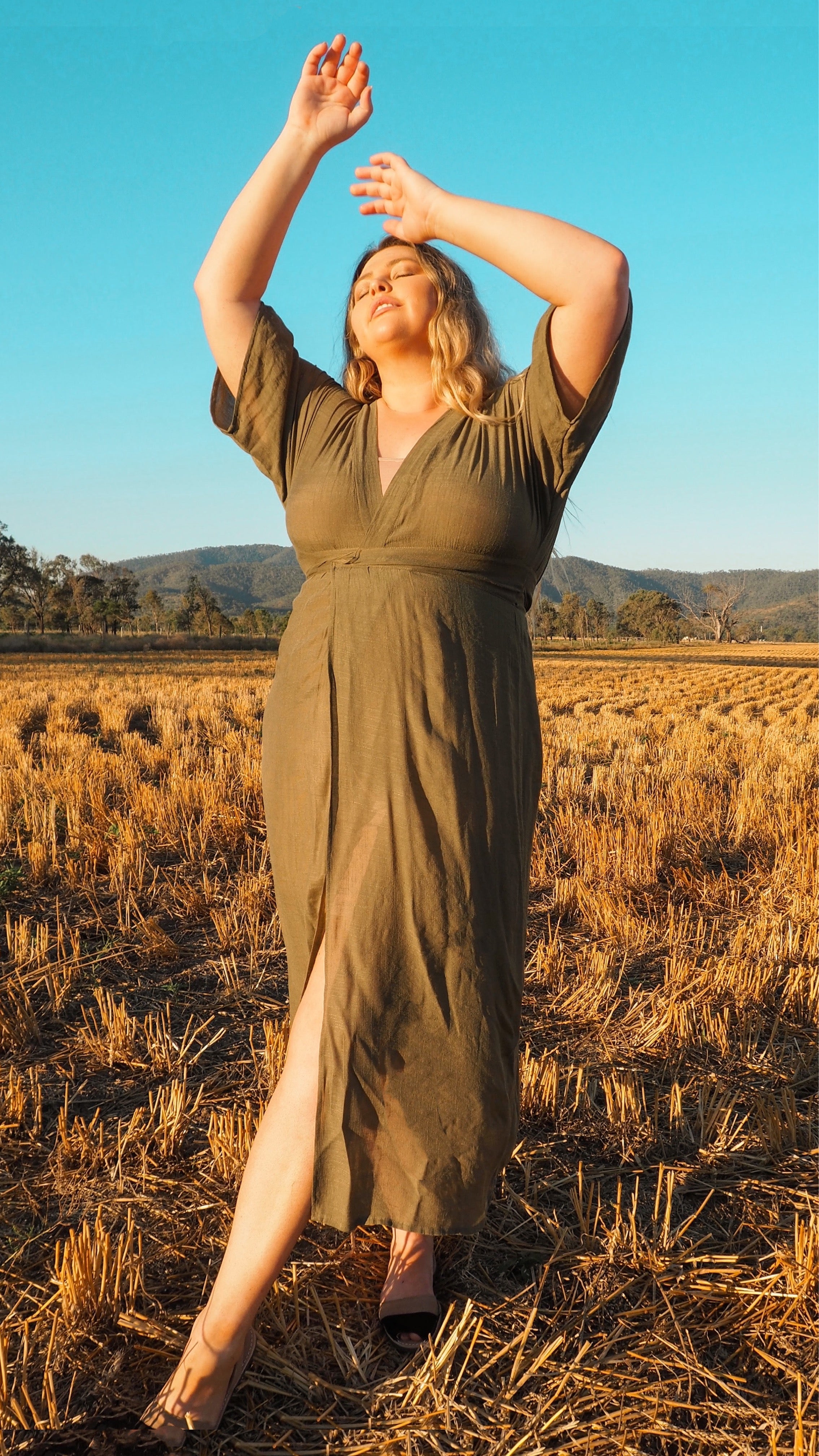 NEW Goddess Wrap in Olive freeshipping - White Amber the Label