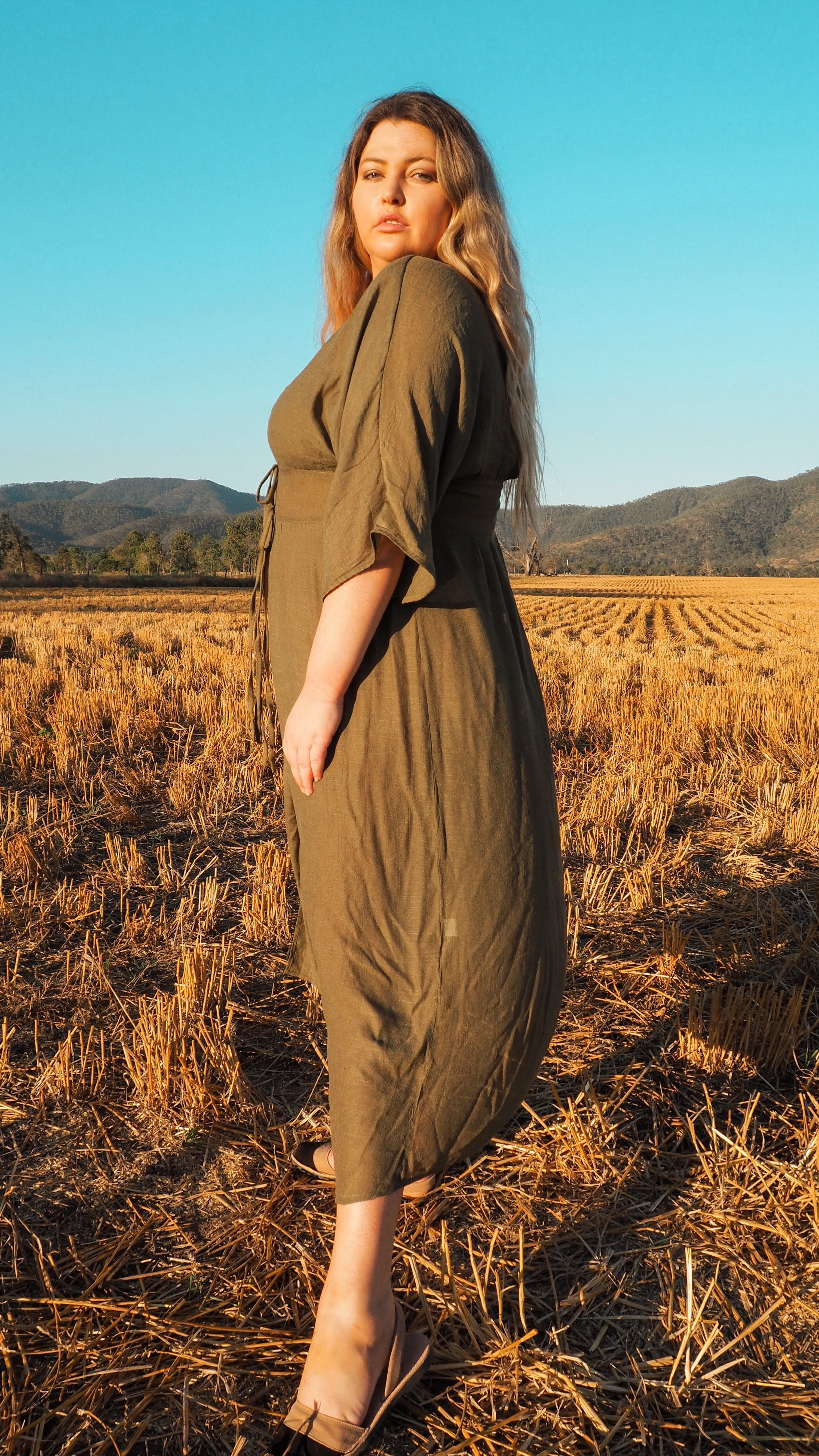 NEW Goddess Wrap in Olive freeshipping - White Amber the Label