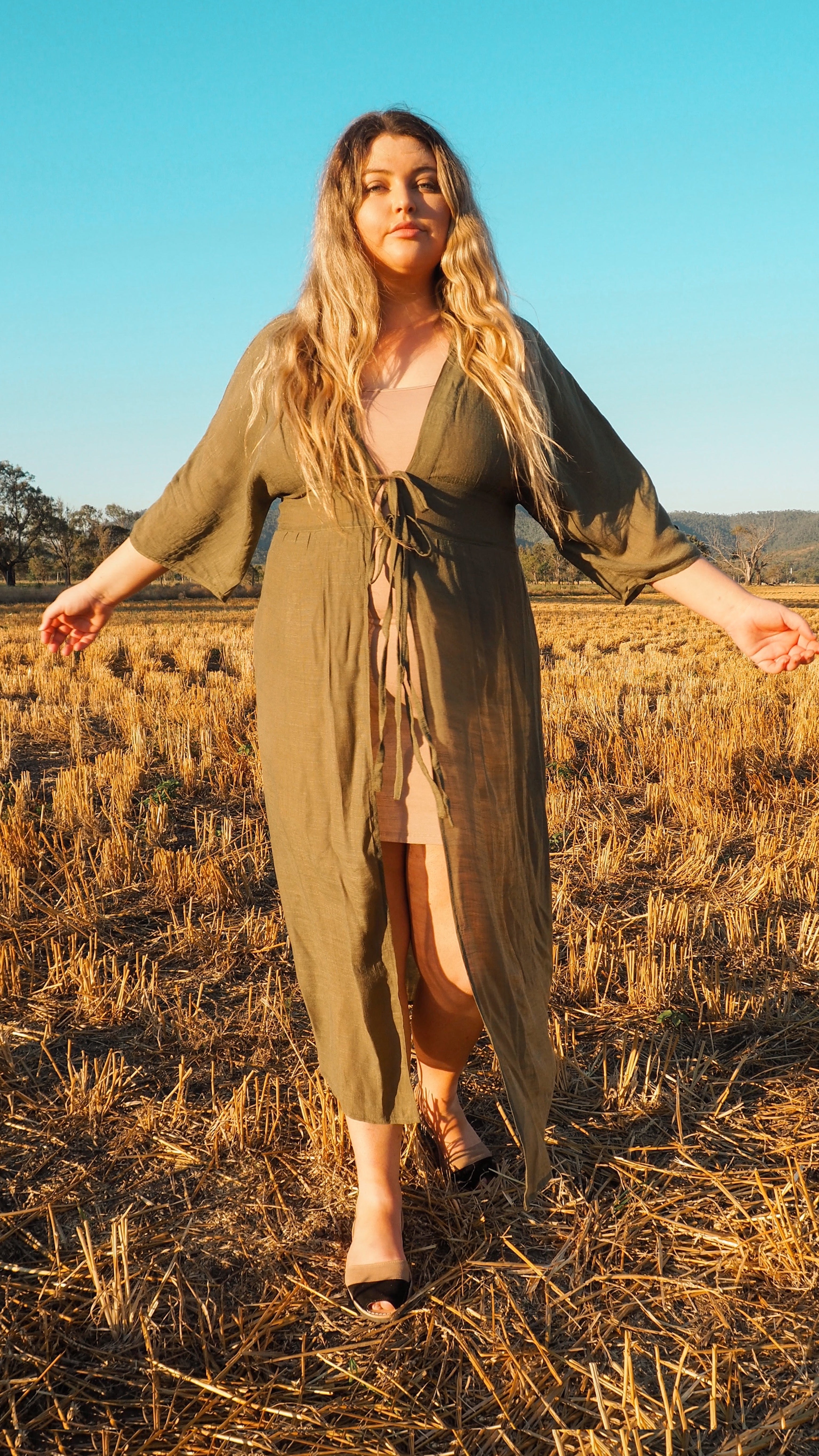 NEW Goddess Wrap in Olive freeshipping - White Amber the Label