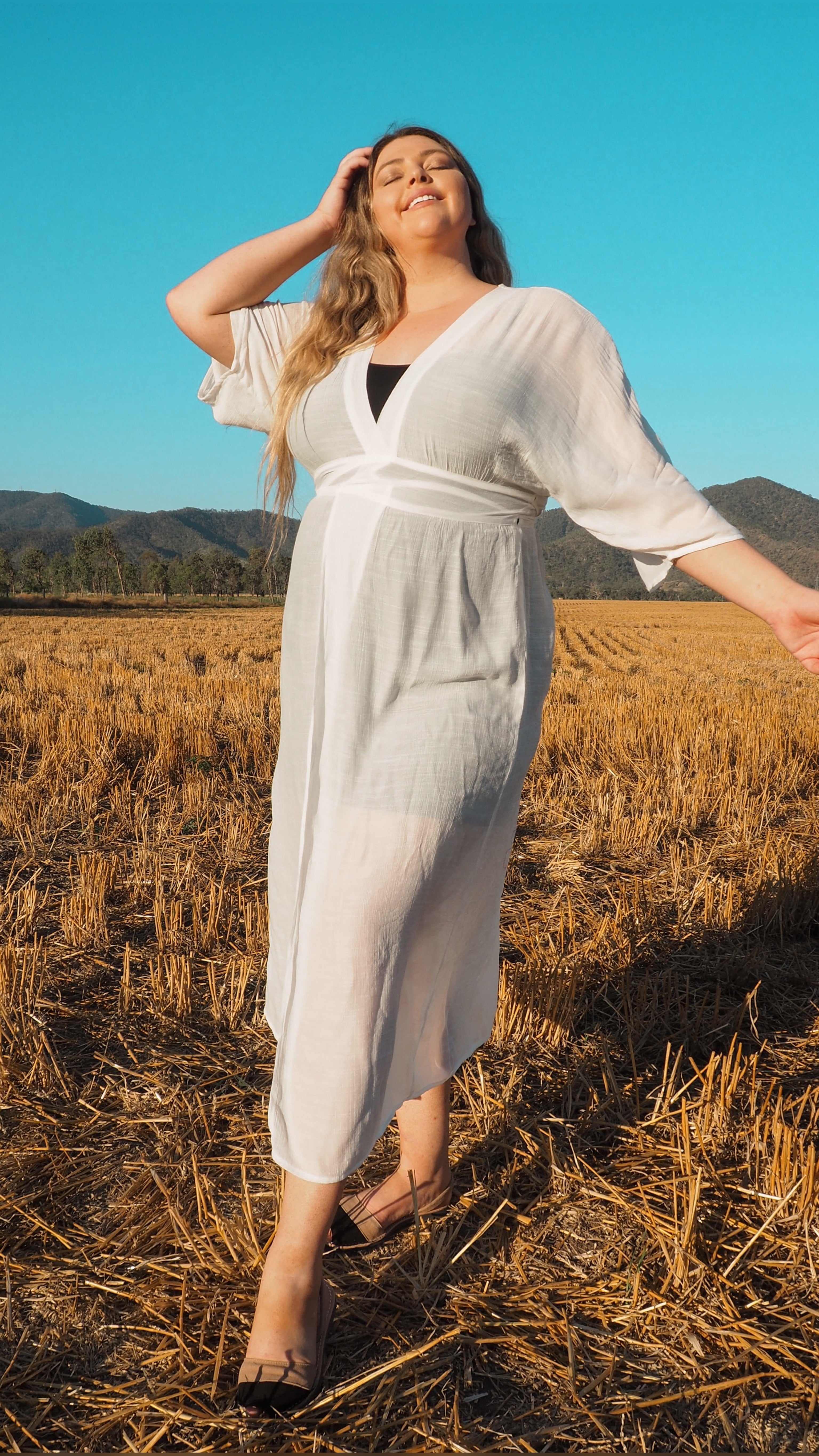 NEW Goddess Wrap in White freeshipping - White Amber the Label