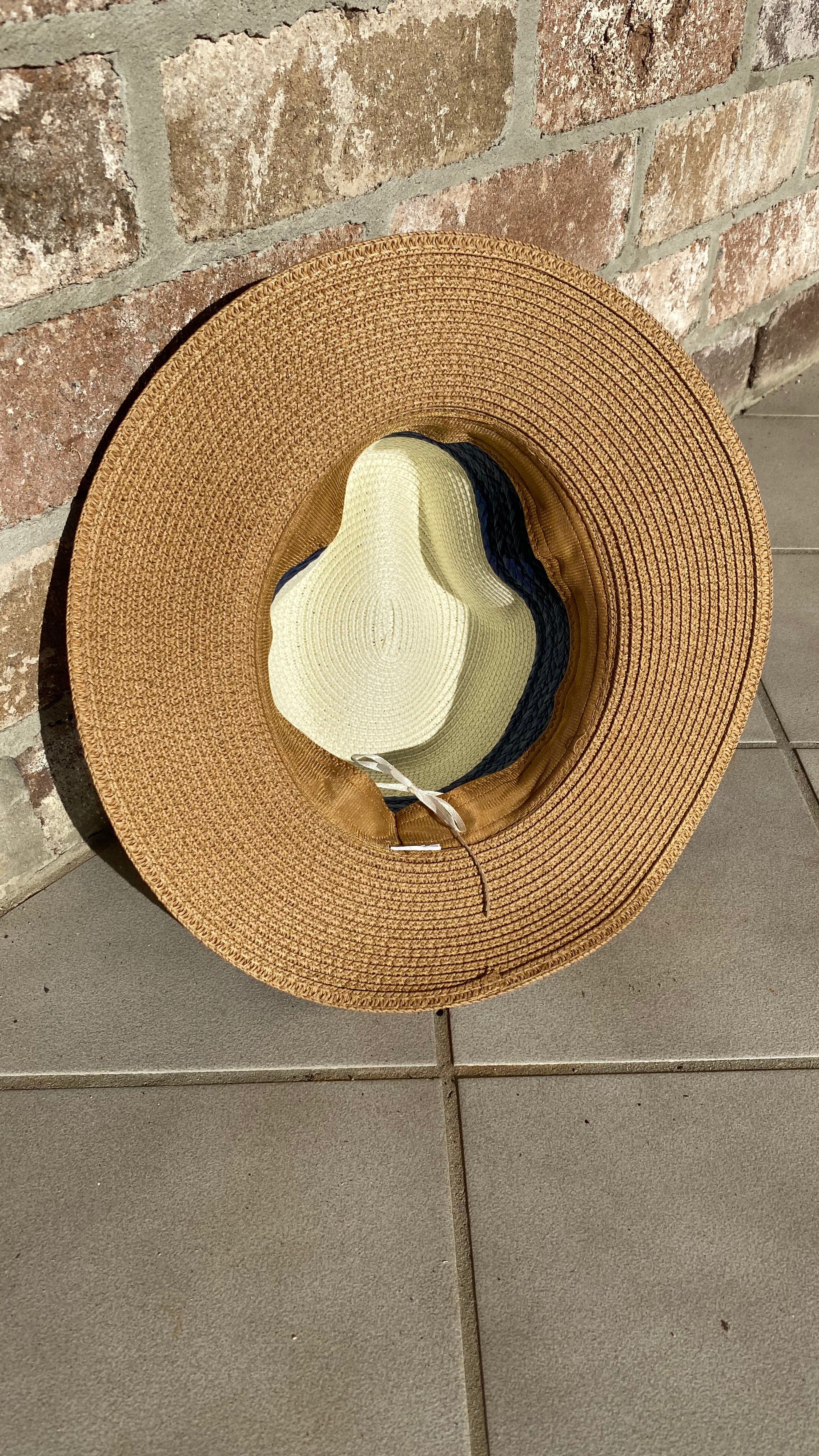NEW Panama Hat NAVY Band freeshipping - White Amber the Label