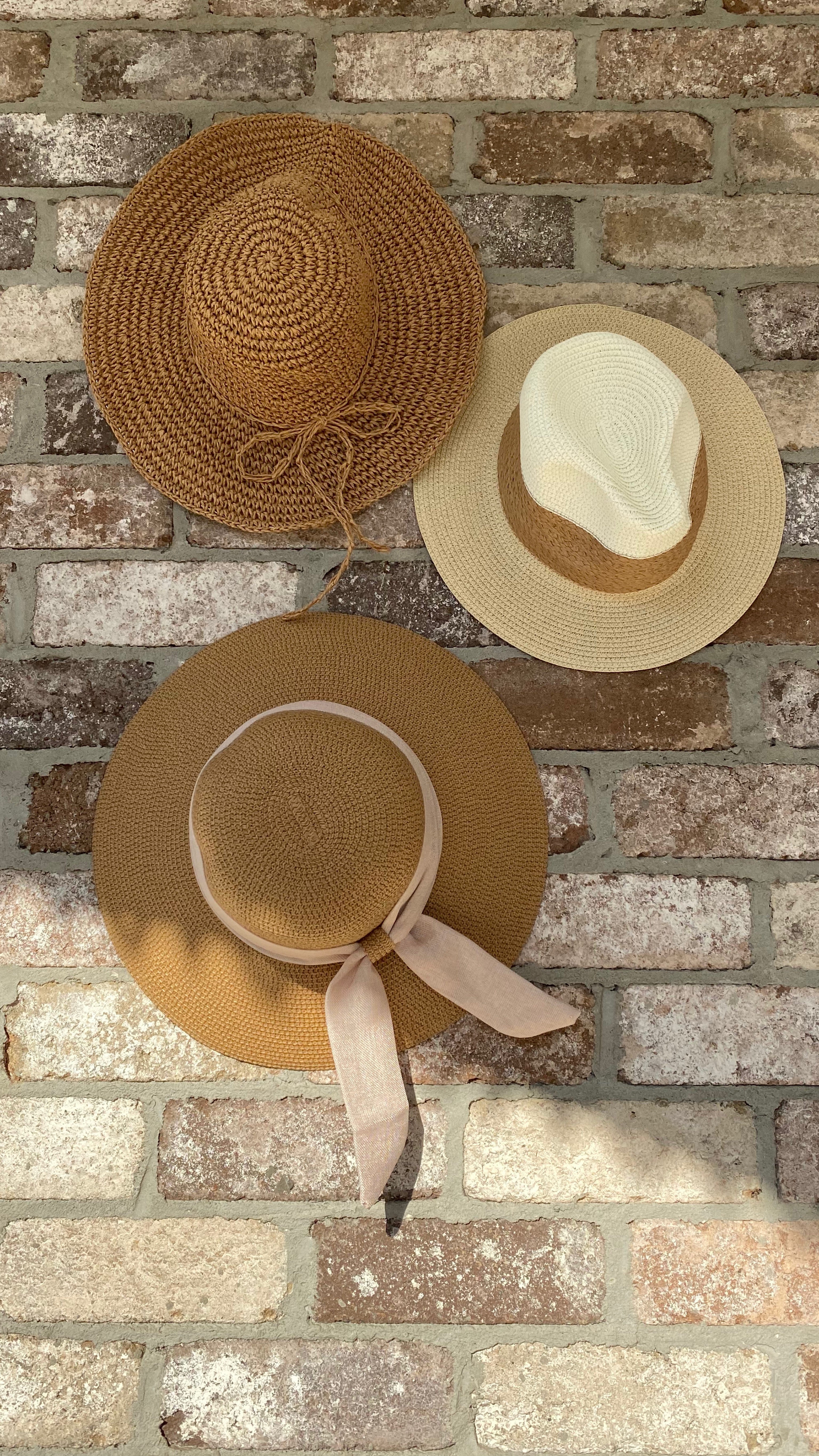 NEW Panama Hat CARAMEL Band freeshipping - White Amber the Label