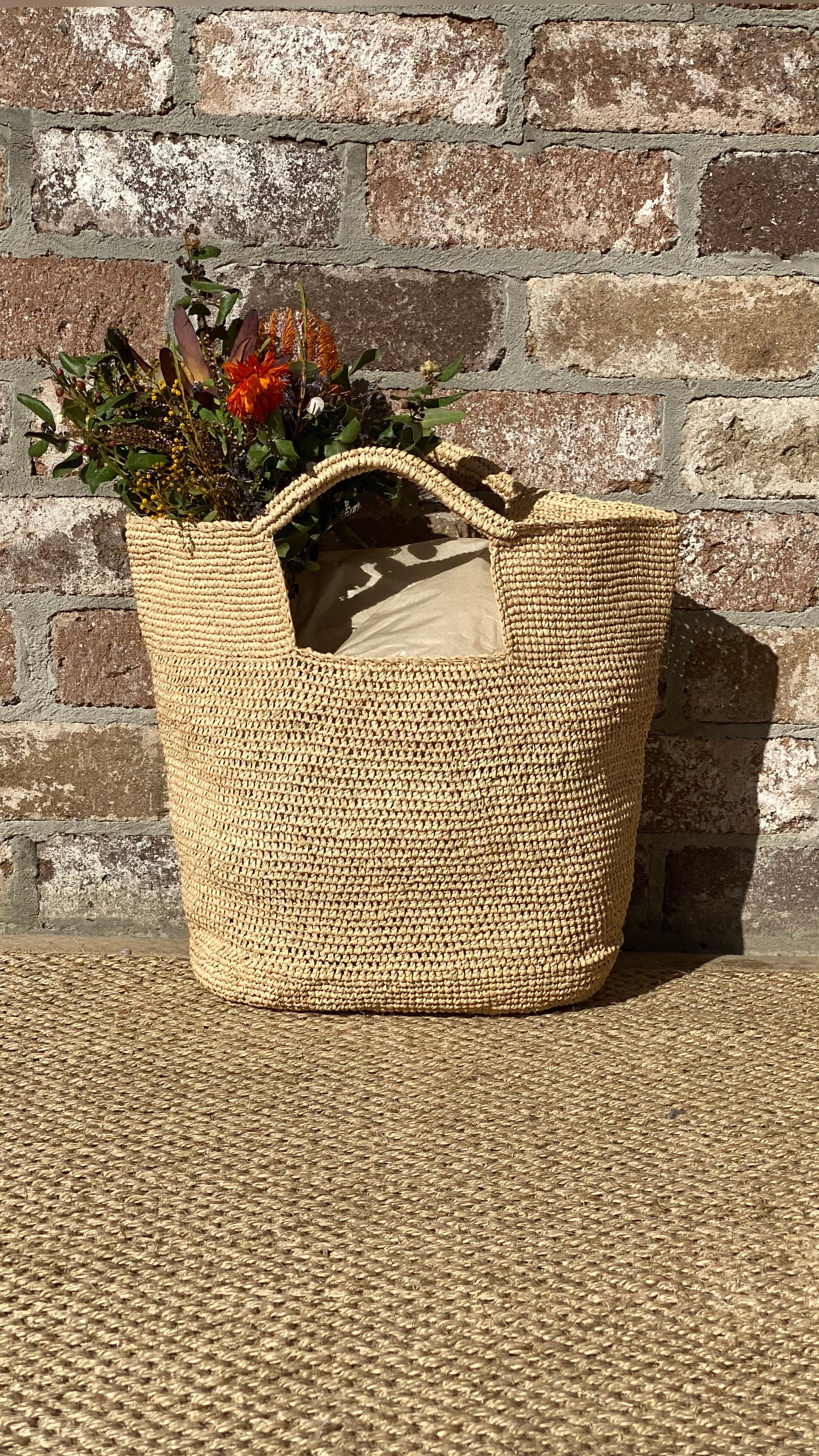Raffia crochet 2025 bag
