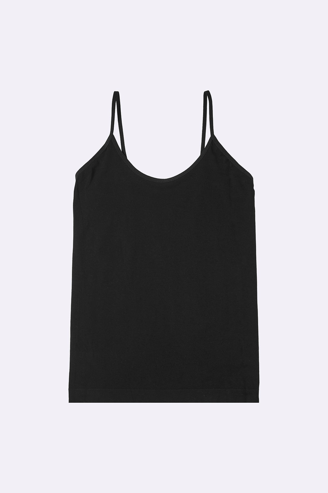 Cami Top Black Organic Bamboo freeshipping - White Amber the Label