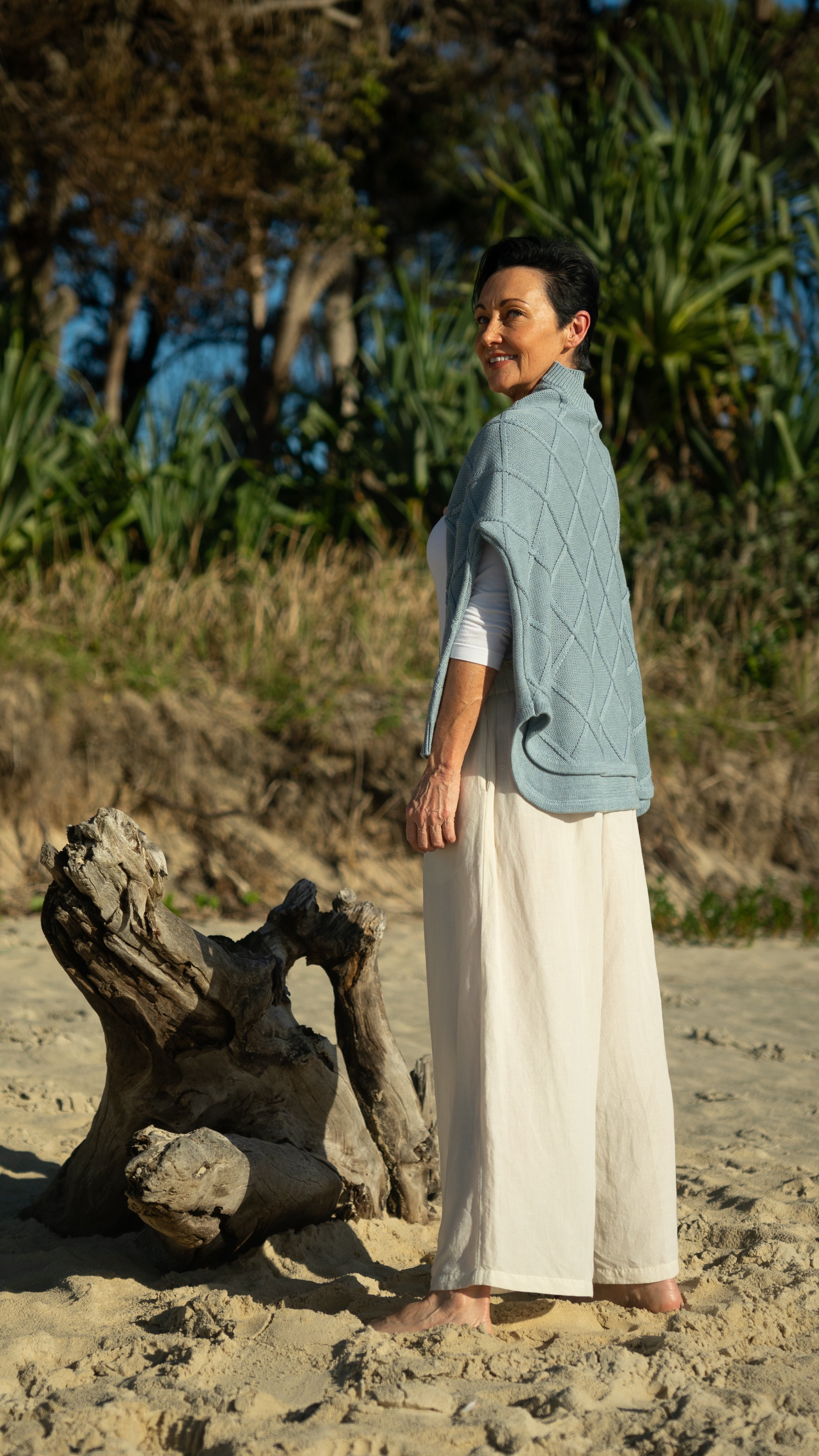 NEW 100% Cotton -  Liora Relaxed Jumper in Lake
