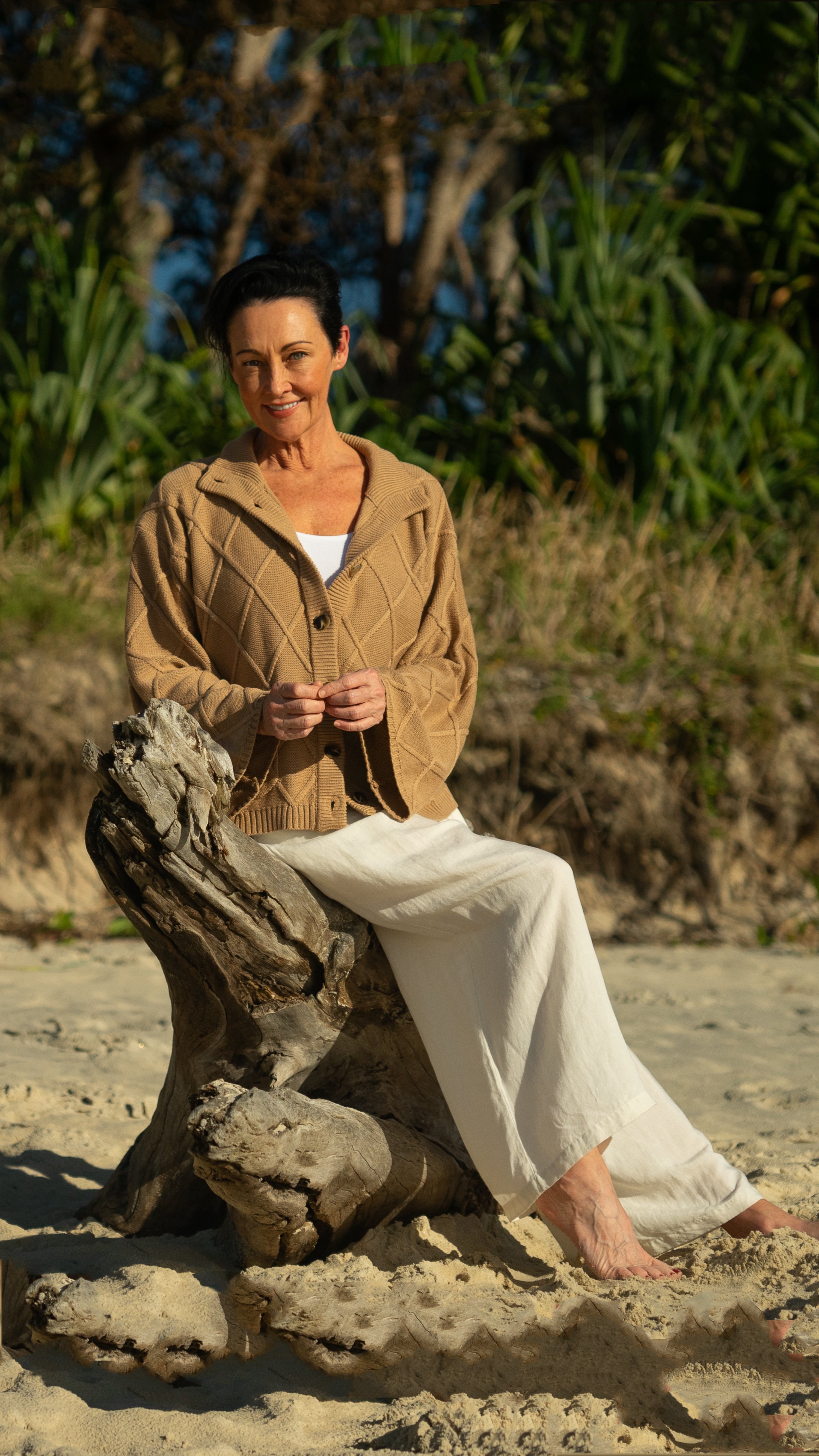 NEW Liora CARDIGAN in Mocha 100% Cotton