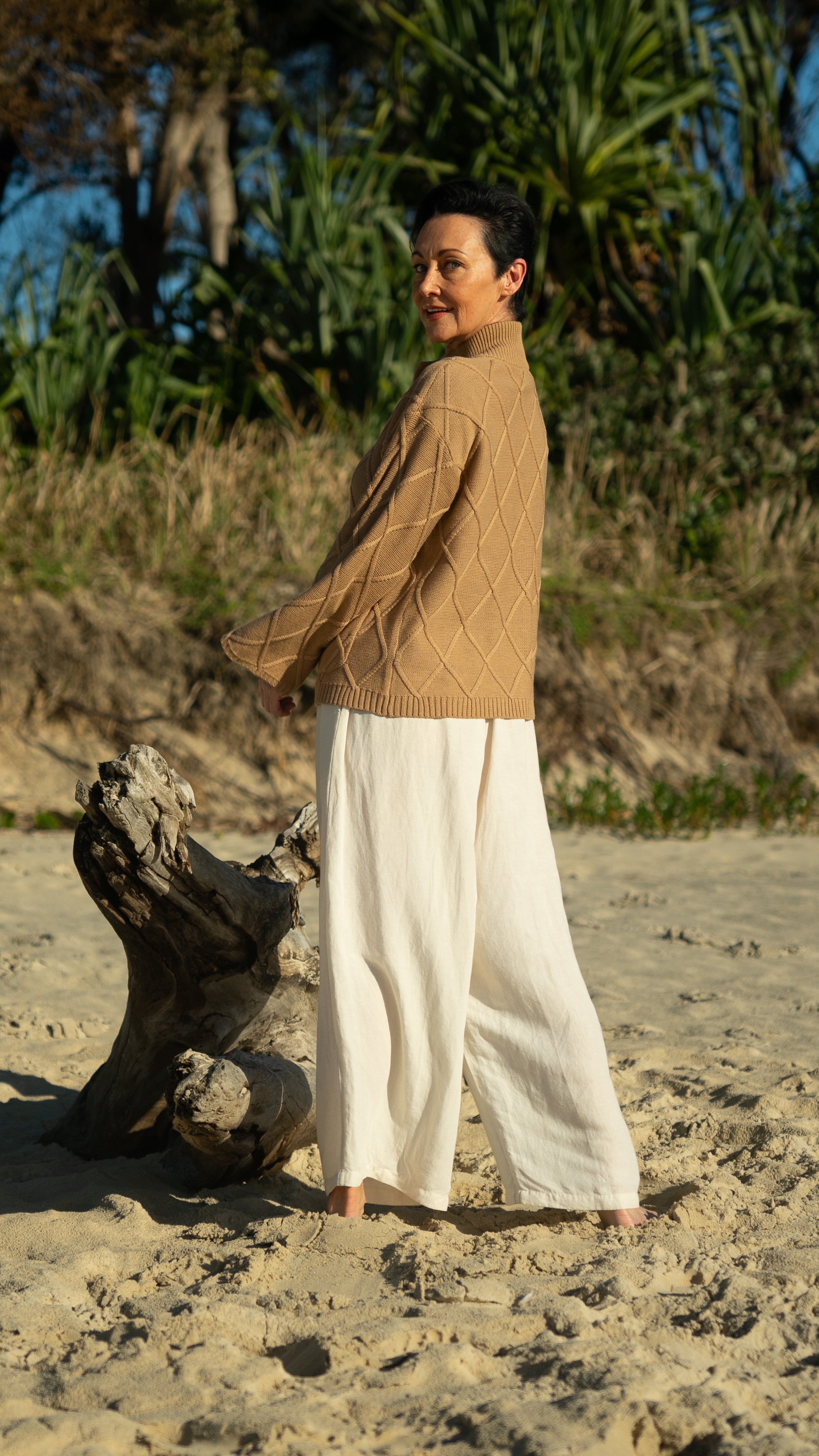 NEW Liora CARDIGAN in Mocha 100% Cotton
