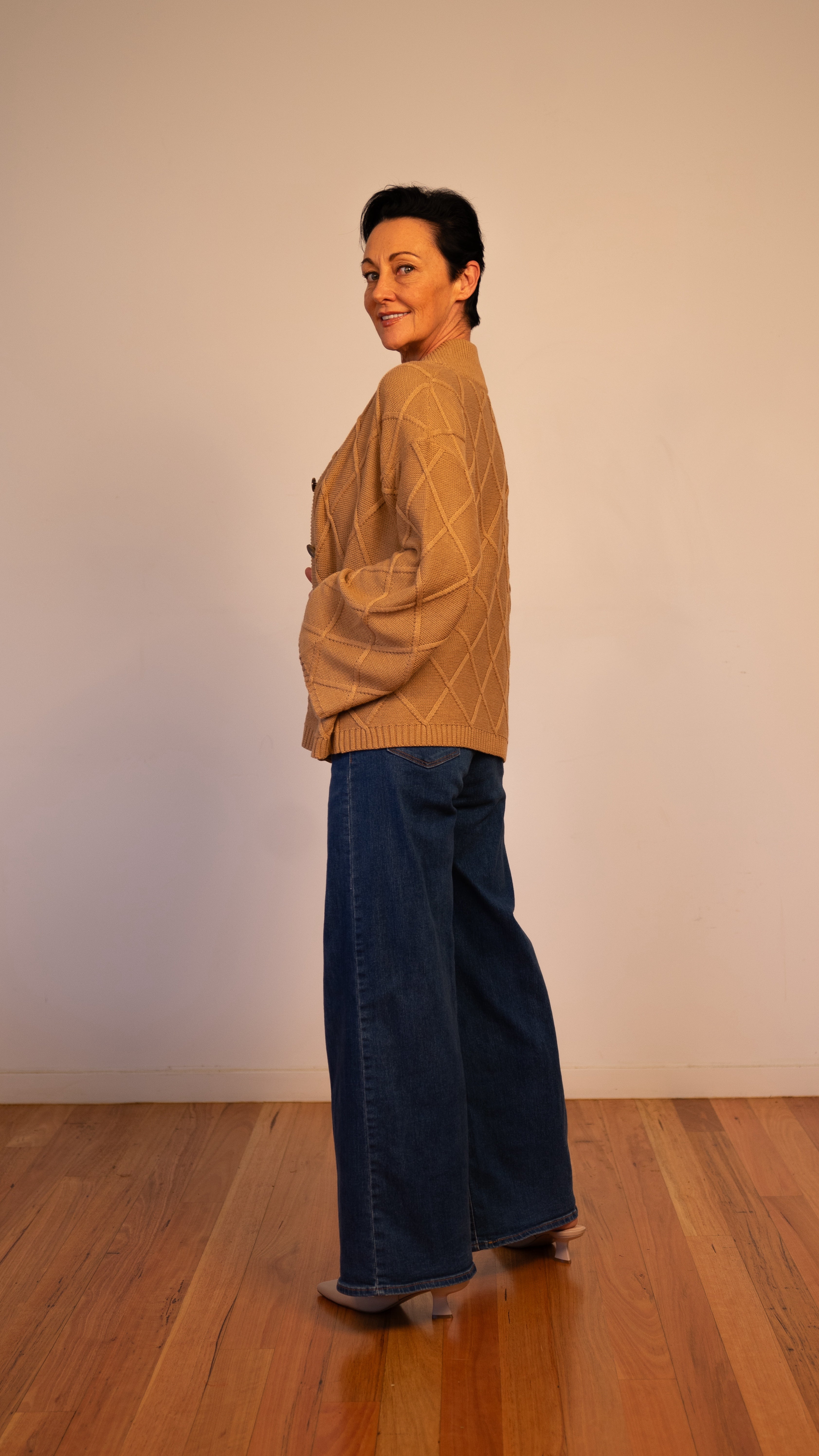 NEW Liora CARDIGAN in Mocha 100% Cotton