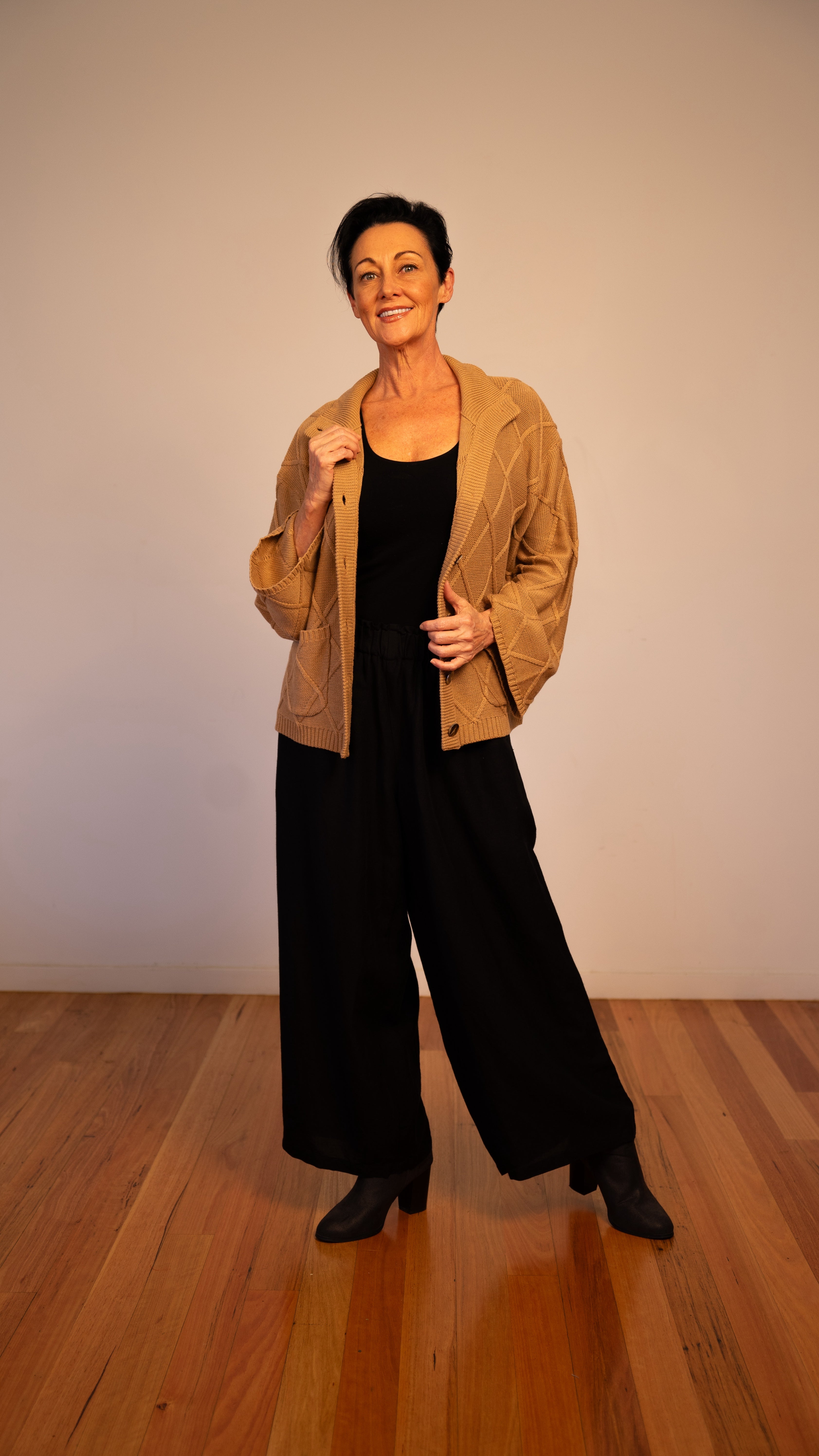 NEW Liora CARDIGAN in Mocha 100% Cotton