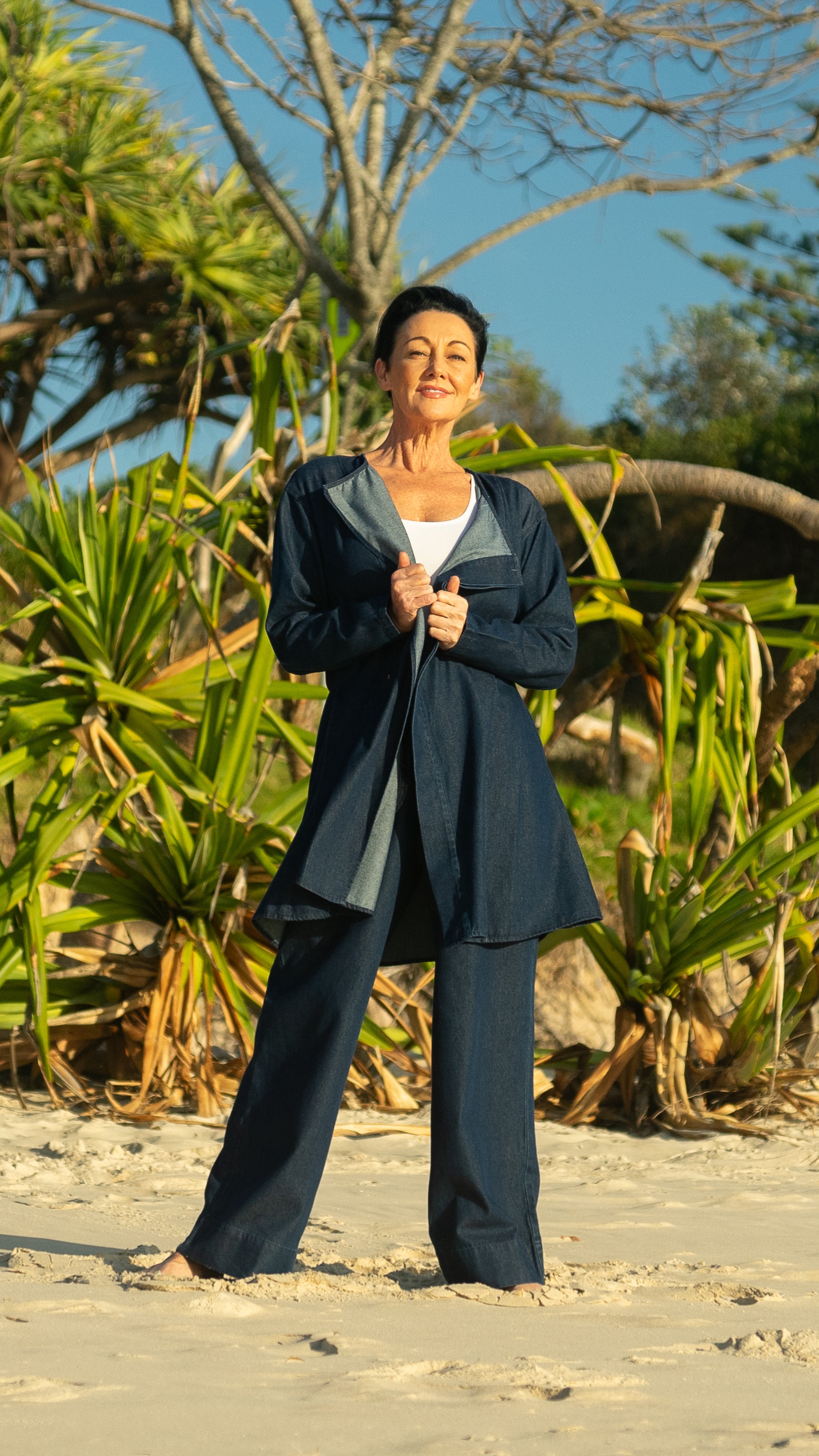 NEW Sloane Denim Tunic Jacket/Top/Dress in Indigo