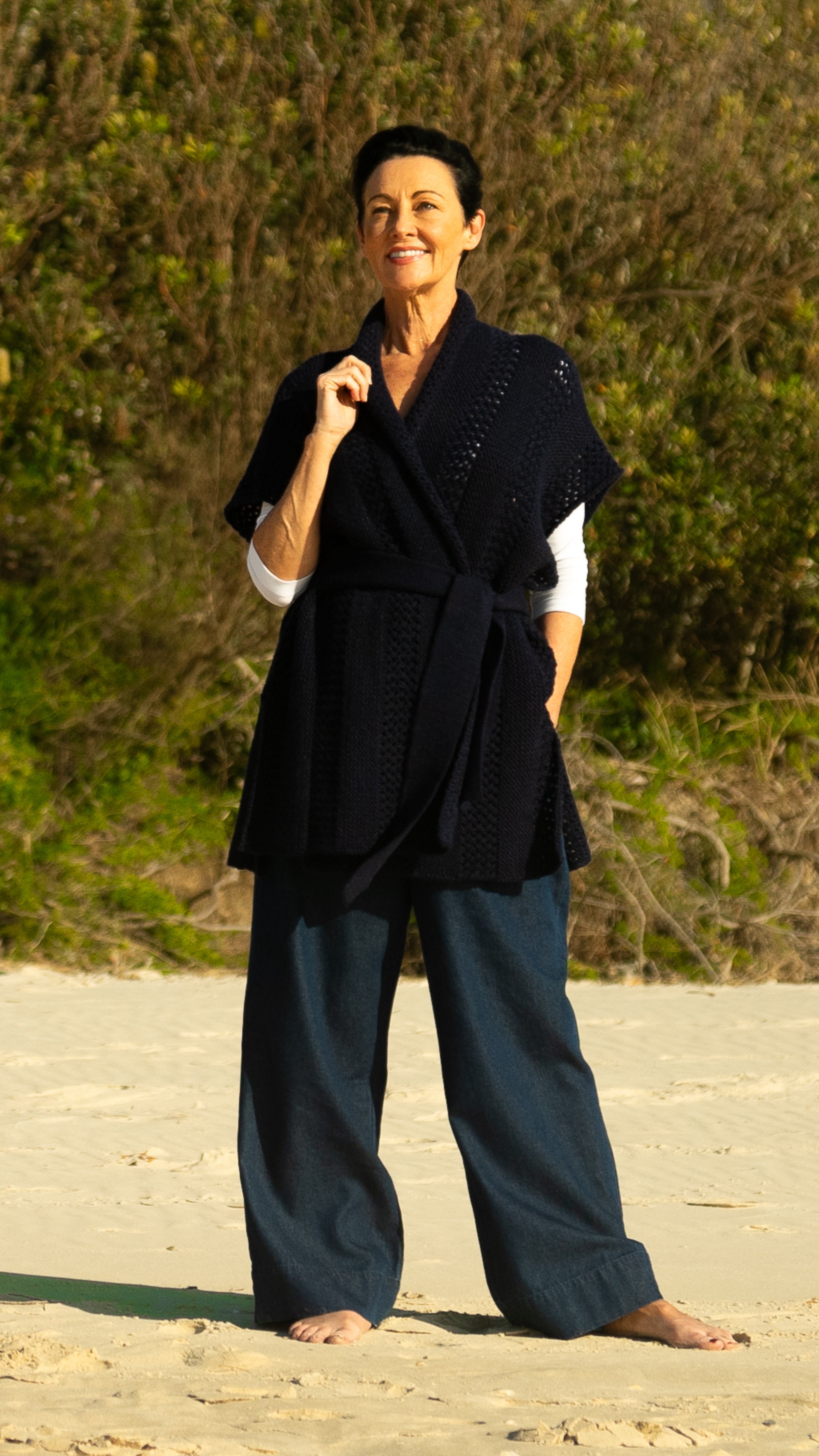 NEW Luna Knit Vest Navy