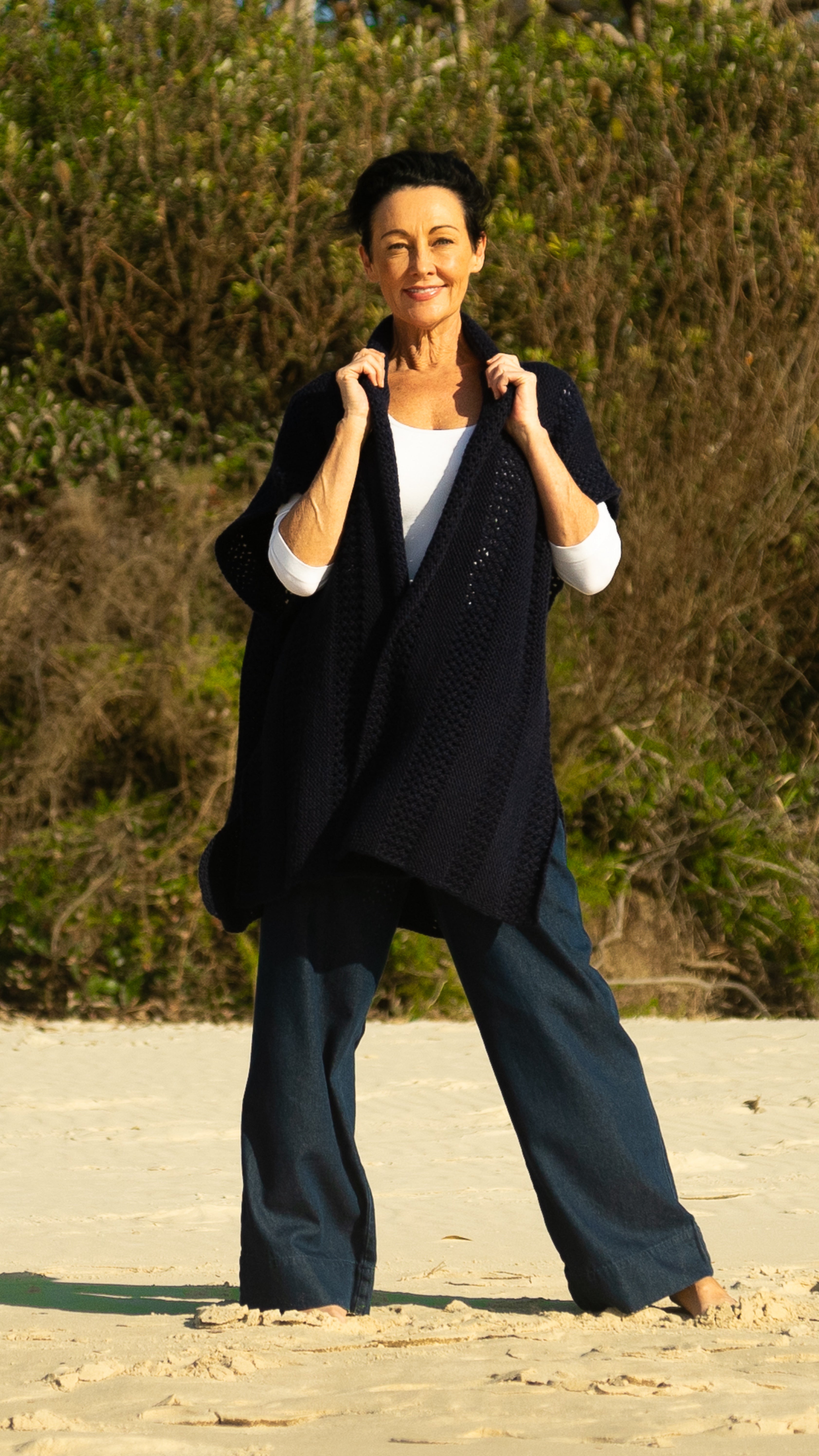NEW Luna Knit Vest Navy