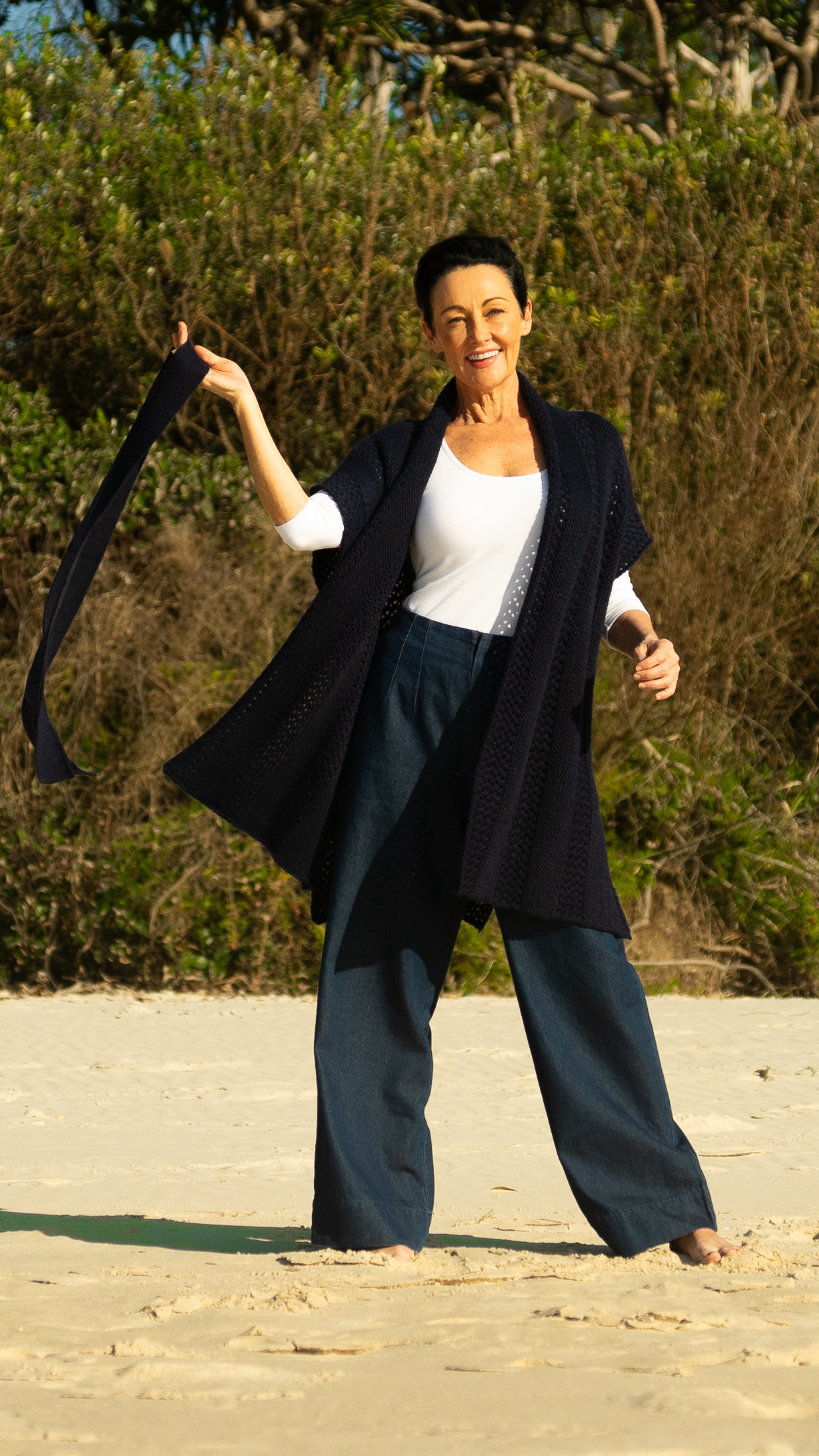 NEW Luna Knit Vest Navy