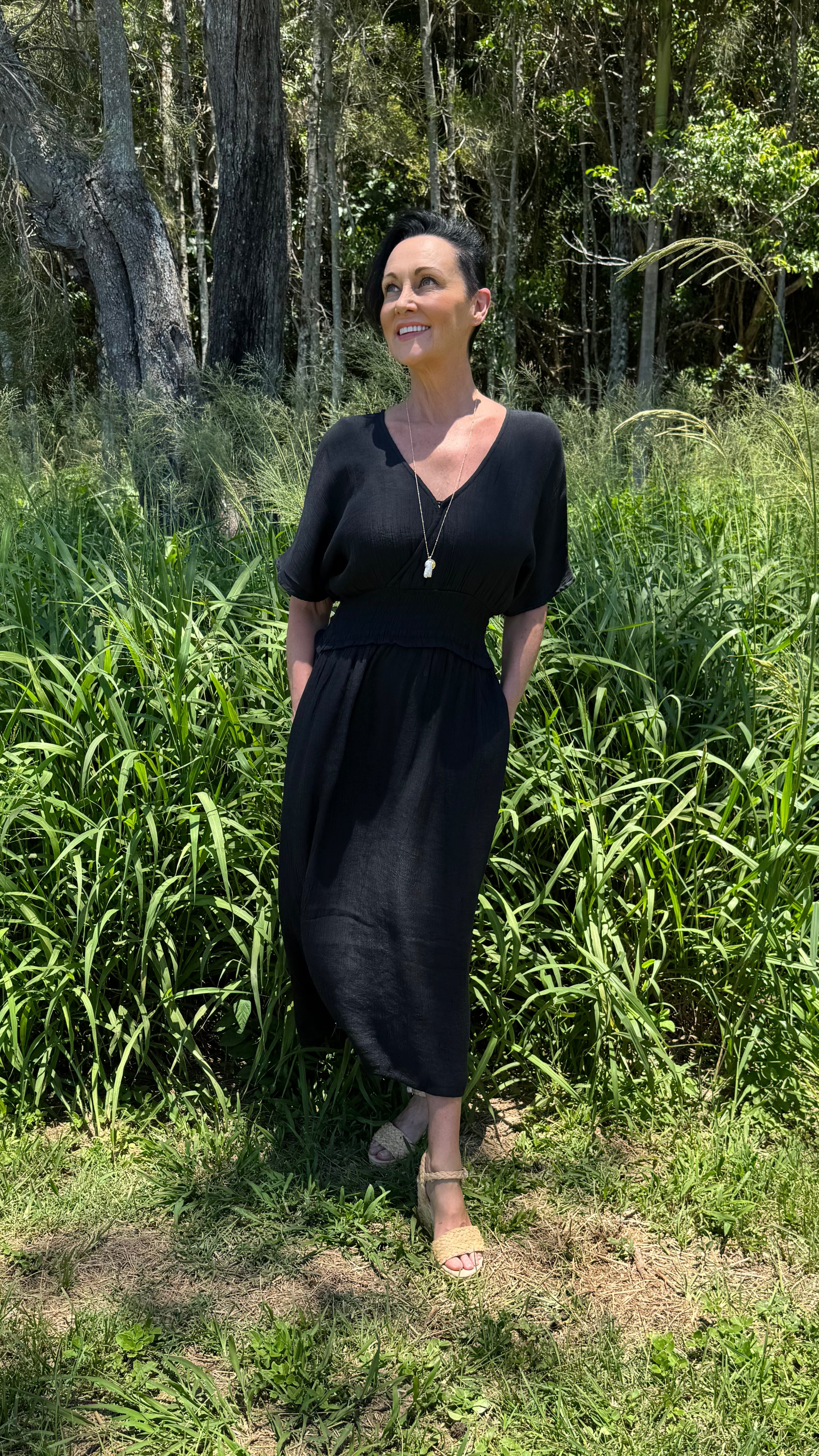 JUST ARRIVED Poppy Dress in Black